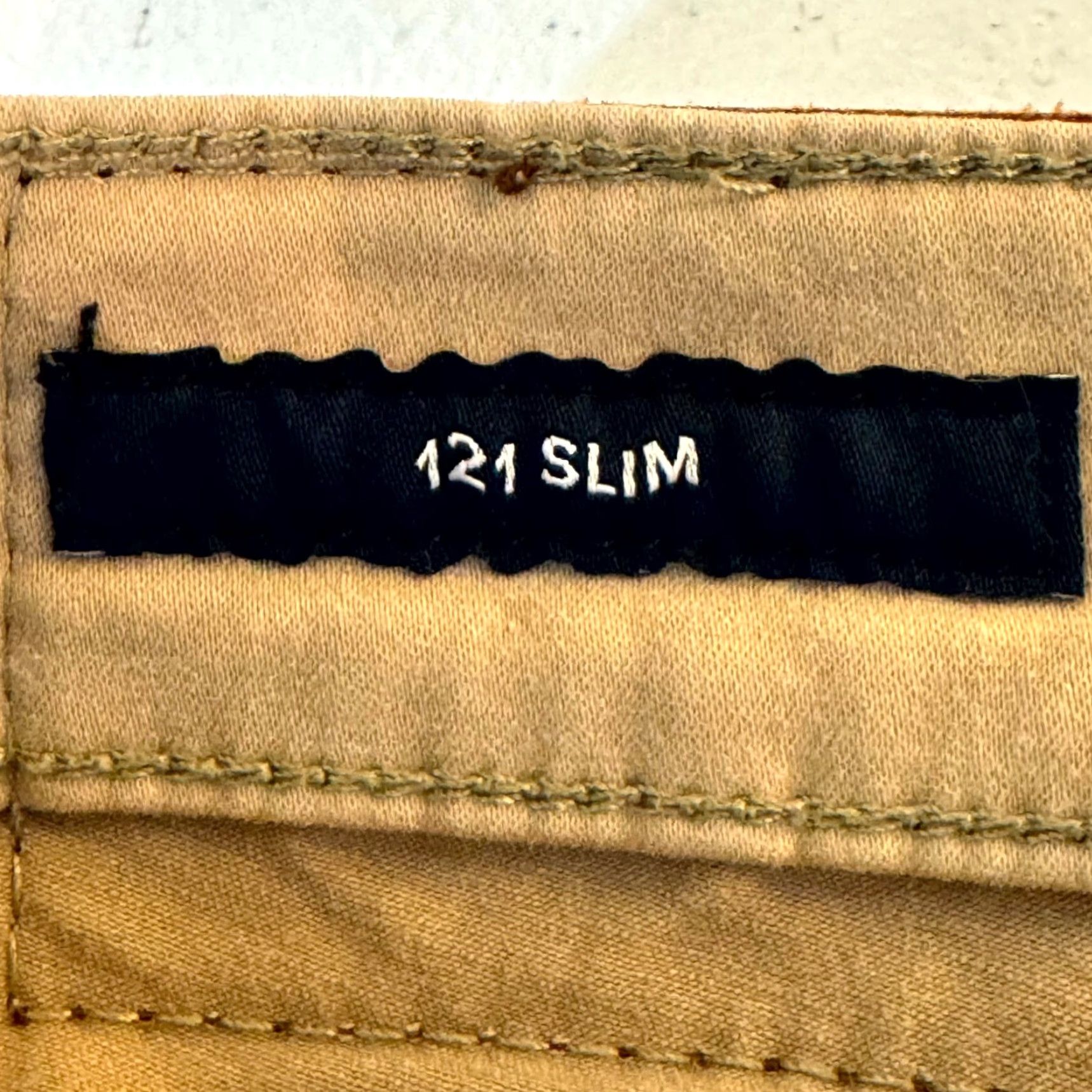 Lucky Brand Lucky Brand 121 Jeans Beige Denim Mid-Rise Slim Straight Leg 34/30 Mens Regular Size Size US 34 / EU 50 - 7 Thumbnail