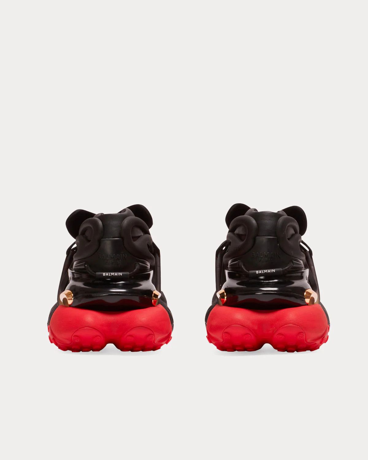 Balmain o1s1wg110425 Unicorn Low-Top Sneakers in Black Red Size US 9 / EU 42 - 4 Thumbnail