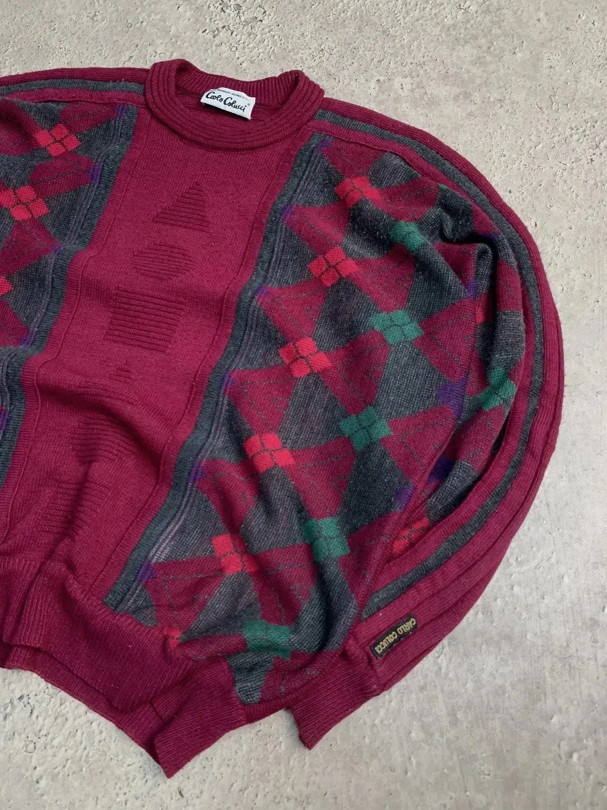Carlo Colucci × Coogi × Vintage Vintage Carlo Colucci Coogi Style Sweater Multicolour tundra Size US L / EU 52-54 / 3 - 10 Thumbnail