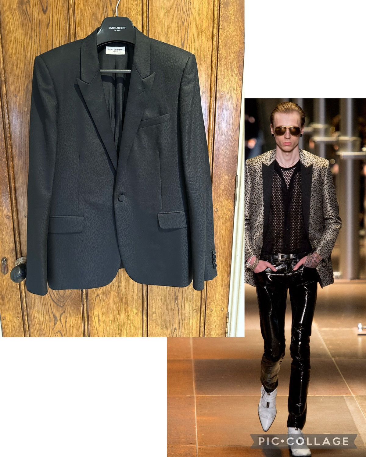 Saint Laurent Paris Grail Saint Laurent FW14 babycat tuxedo jacket le smoking 52 Size 40R - 1 Thumbnail