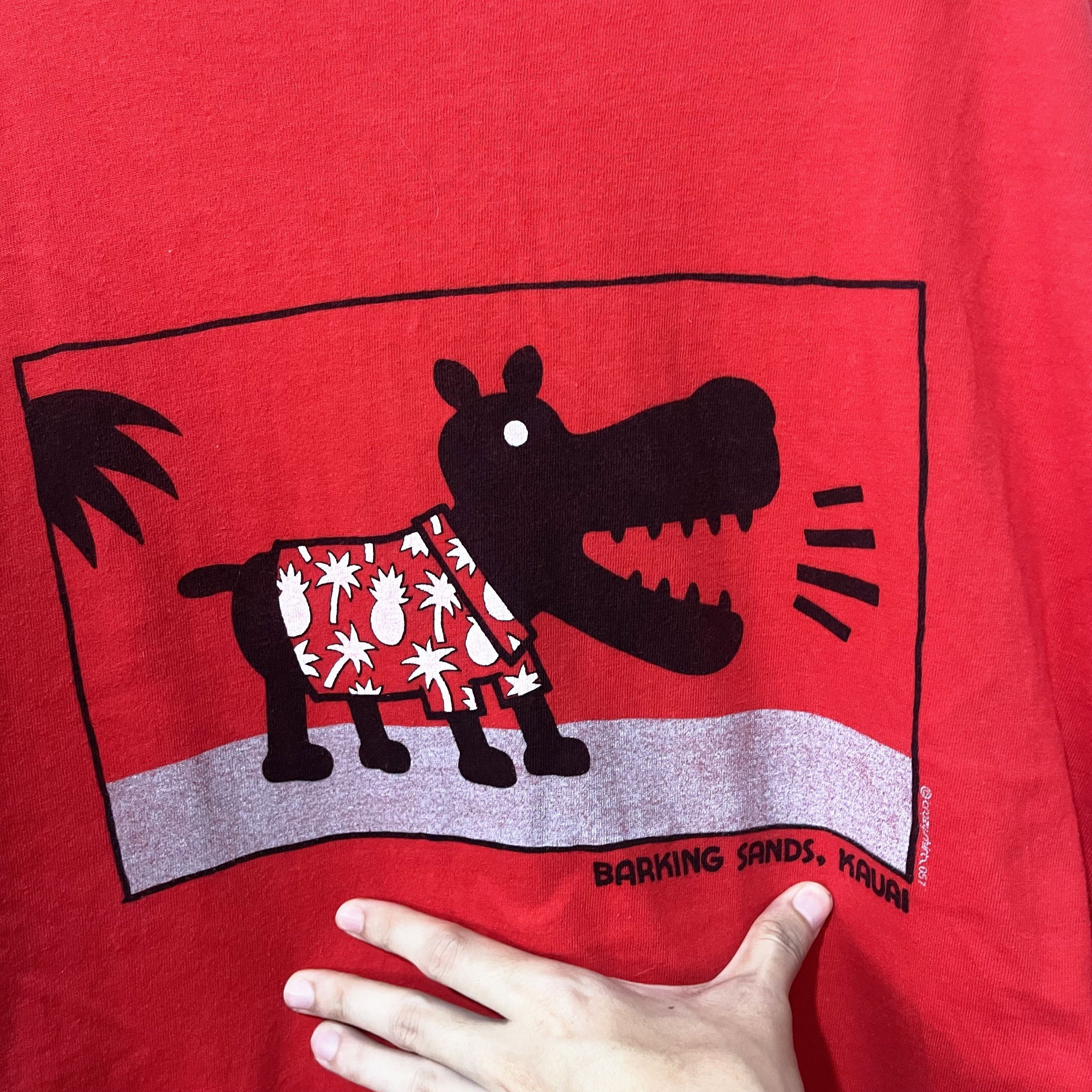Vintage Vintage 90s Barking Sands Crazy Shirt Kauai T-Shirt Size US L / EU 52-54 / 3 - 2 Thumbnail