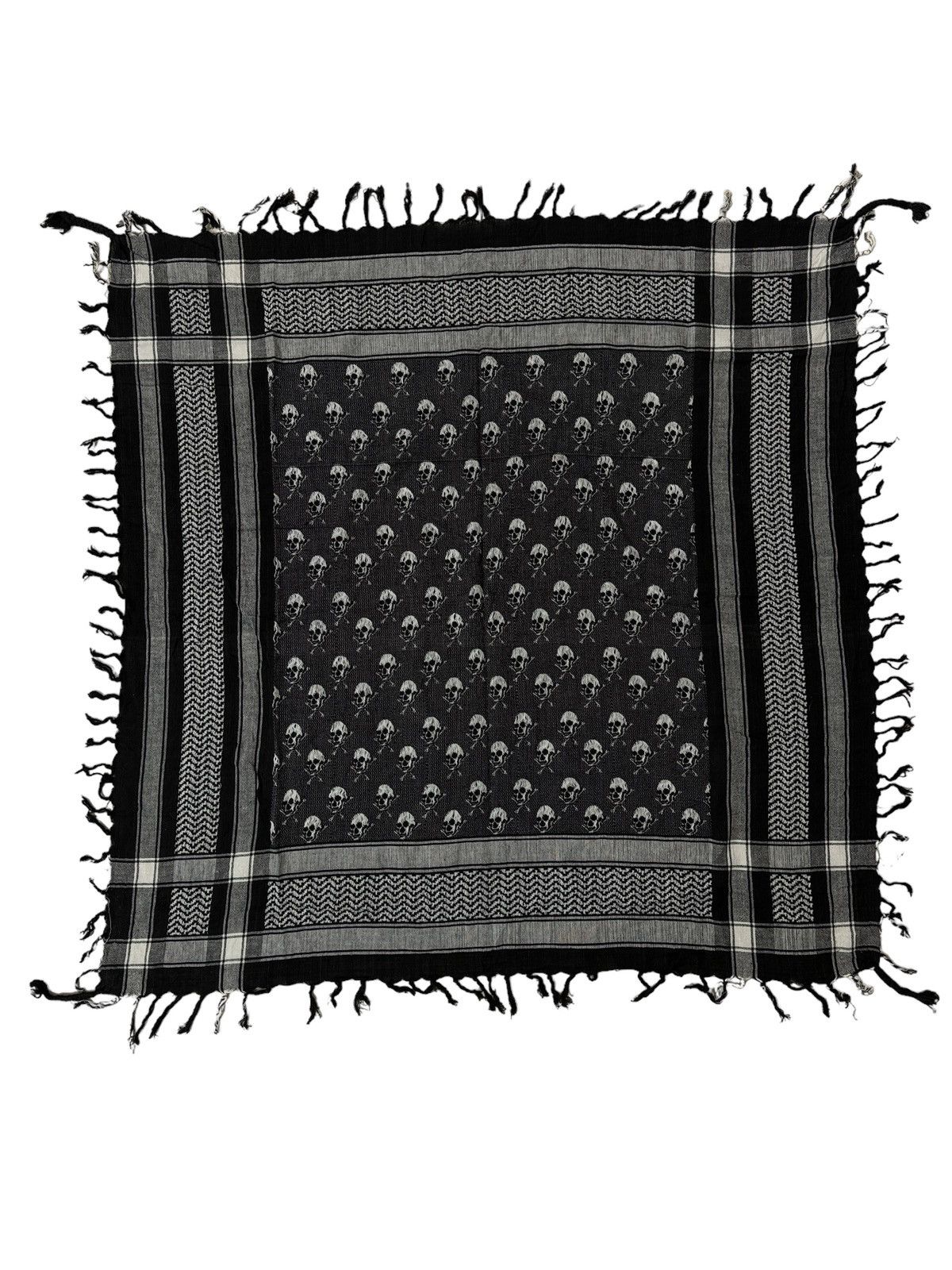 Other SKULLS MOTIVE KEFFIYEH SHEMAGH ARABIC STYLE SCARF Size ONE SIZE - 6 Thumbnail