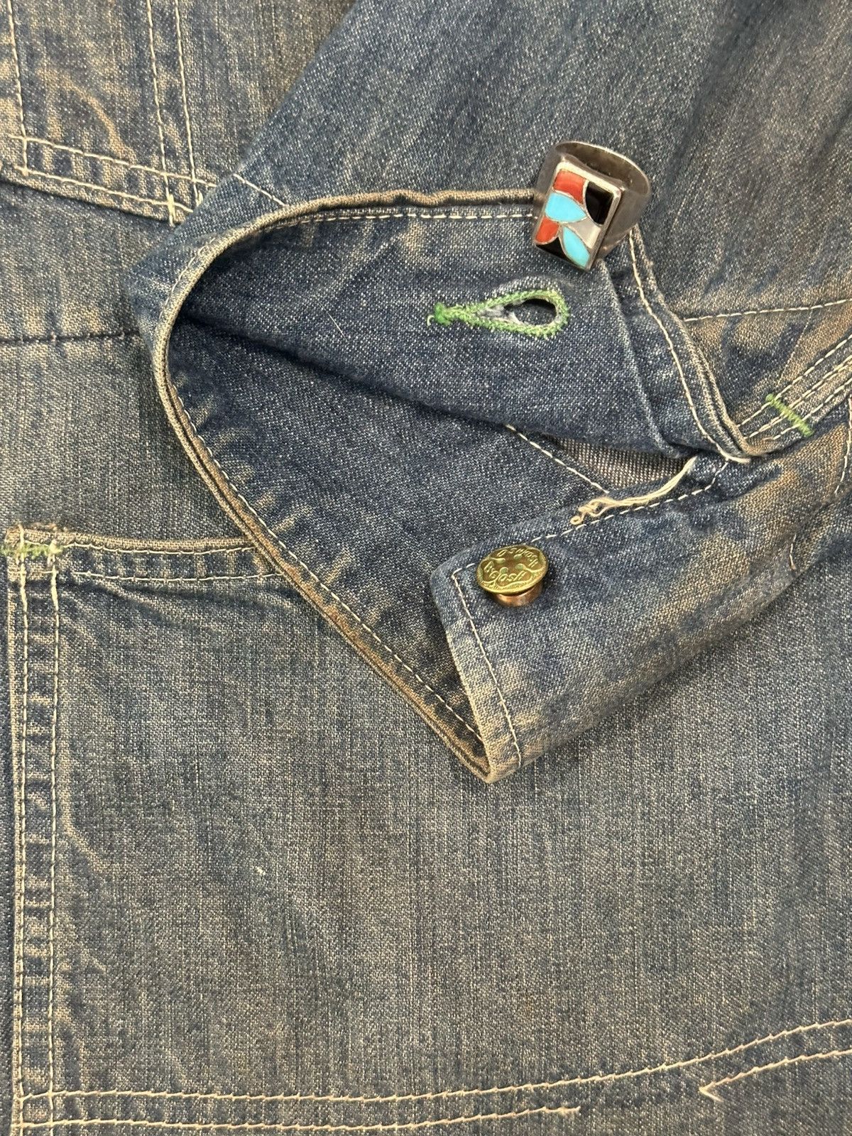 Oshkosh Vintage Osh Kosh B’Gosh Selvedge Denim Chore Coat XL Size US XL / EU 56 / 4 - 5 Thumbnail