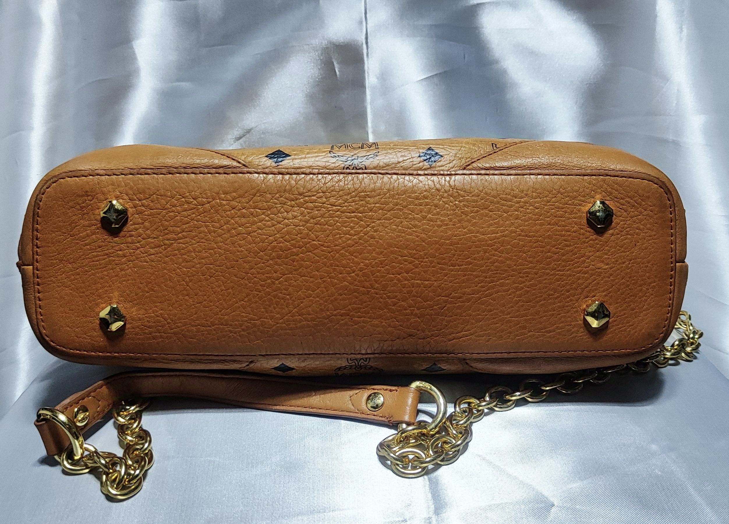MCM MCM Gold Visetos Crossbody/Hand Leather Bag Size ONE SIZE - 4 Thumbnail