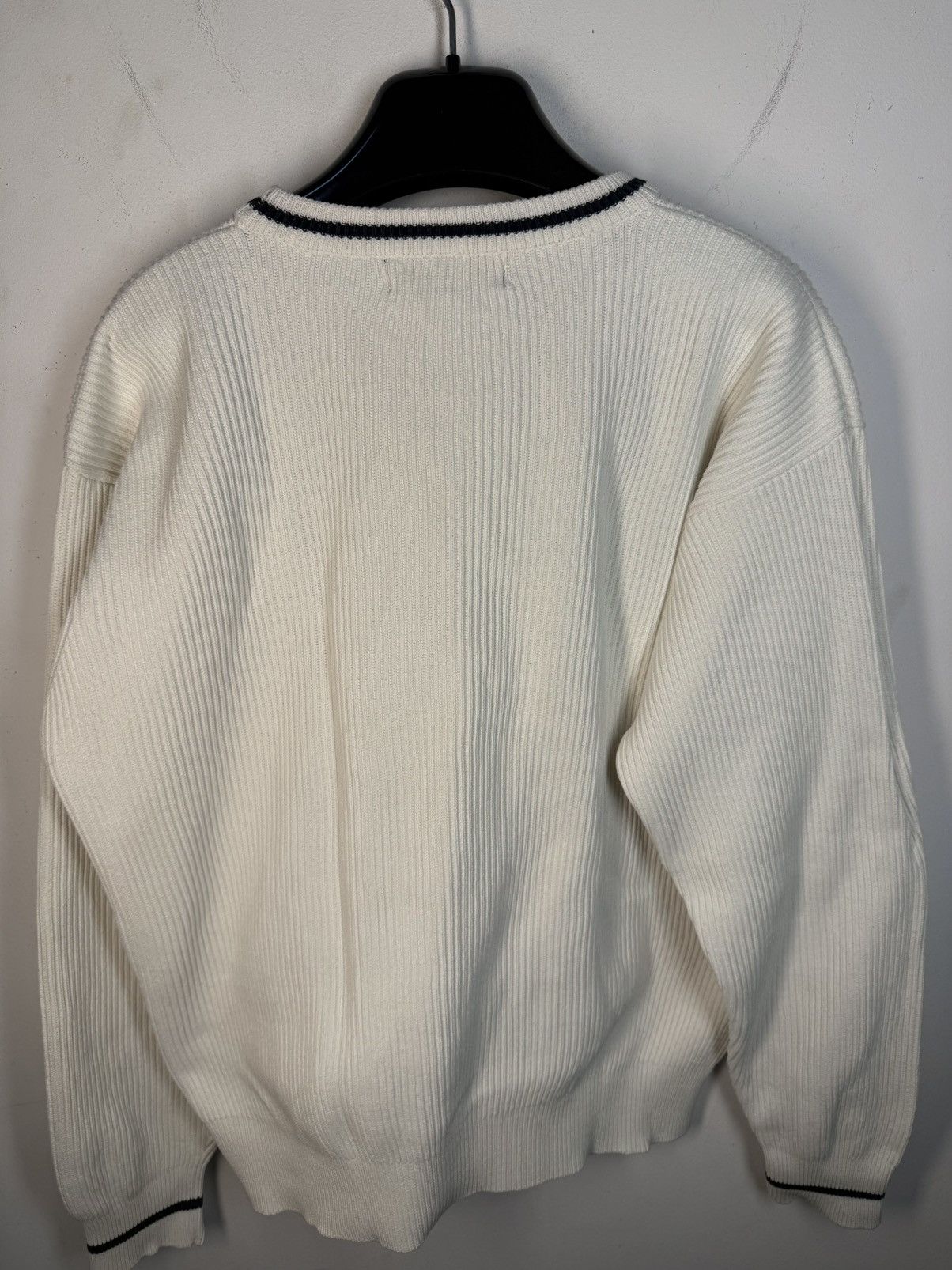 Yves Saint Laurent 90s YSL Sweater Knit White Yves Saint Laurent Vintage Size US S / EU 44-46 / 1 - 14 Thumbnail
