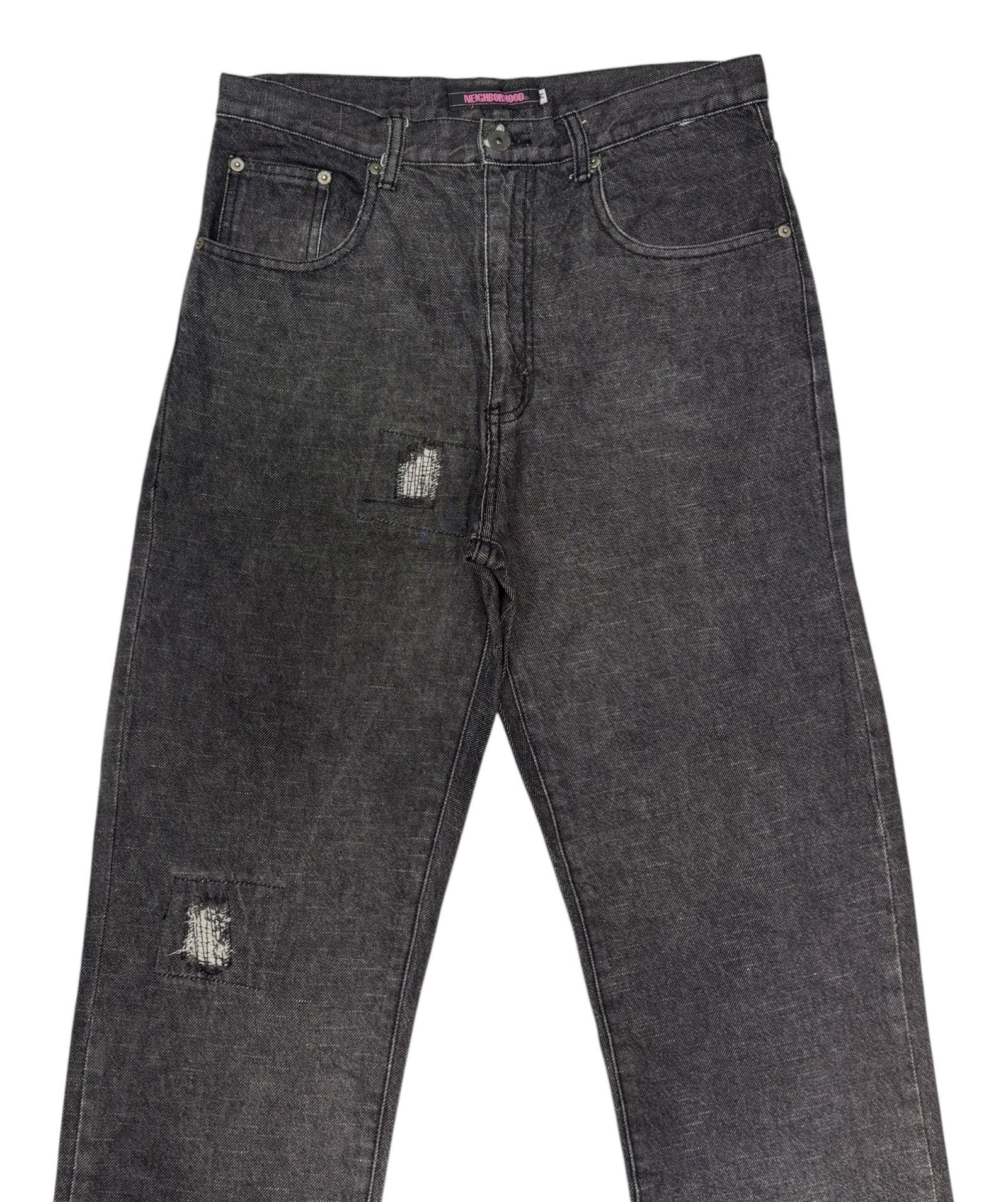 Neighborhood Neighborhood AW03 Black Fragment Narrow Denim Jean Size US 32 / EU 48 - 7 Thumbnail