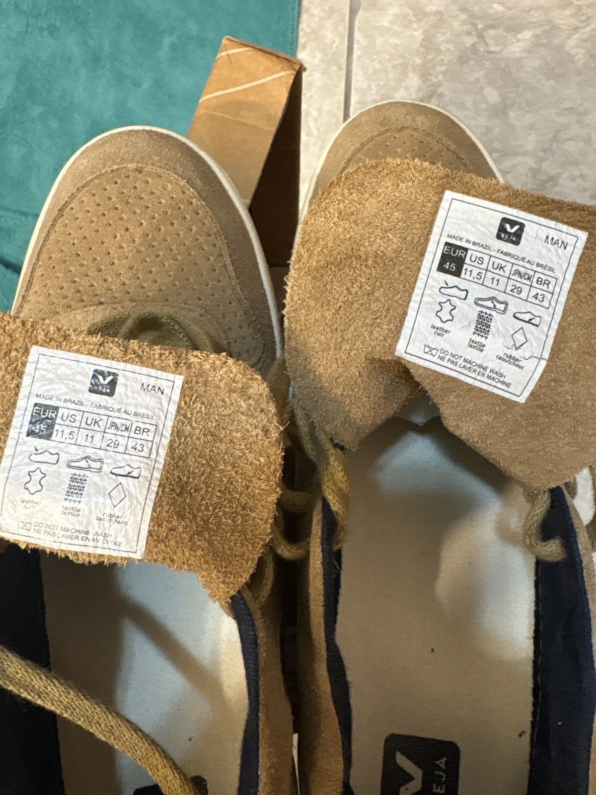 Veja Men’s V-12 B-Mesh Tent White Trainers Size US 12 / EU 45 - 3 Thumbnail