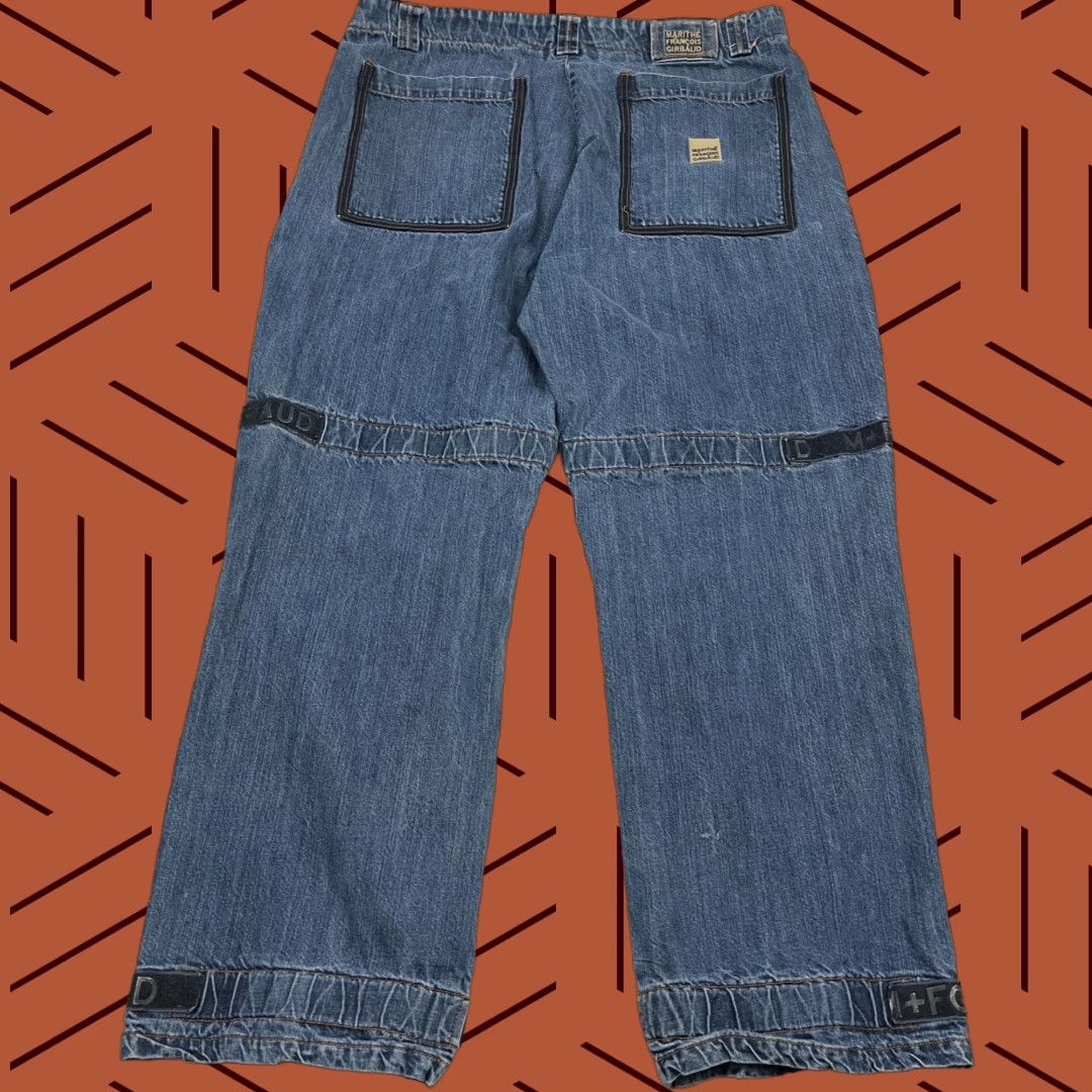 Denime VTG Girbaud Jeans Sz 42x33 Wide Baggy Denim Cargo Shuttle Tape Men Baggy Jeans 42 Blue Size US 42 / EU 58 - 1 Thumbnail