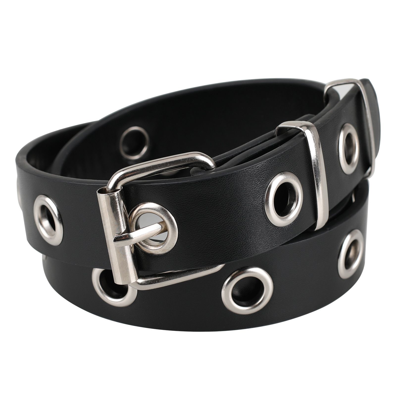 Designer Crazy Vintage Belt Riveted Belts Menswear Accessories Size ONE SIZE - 4 Thumbnail