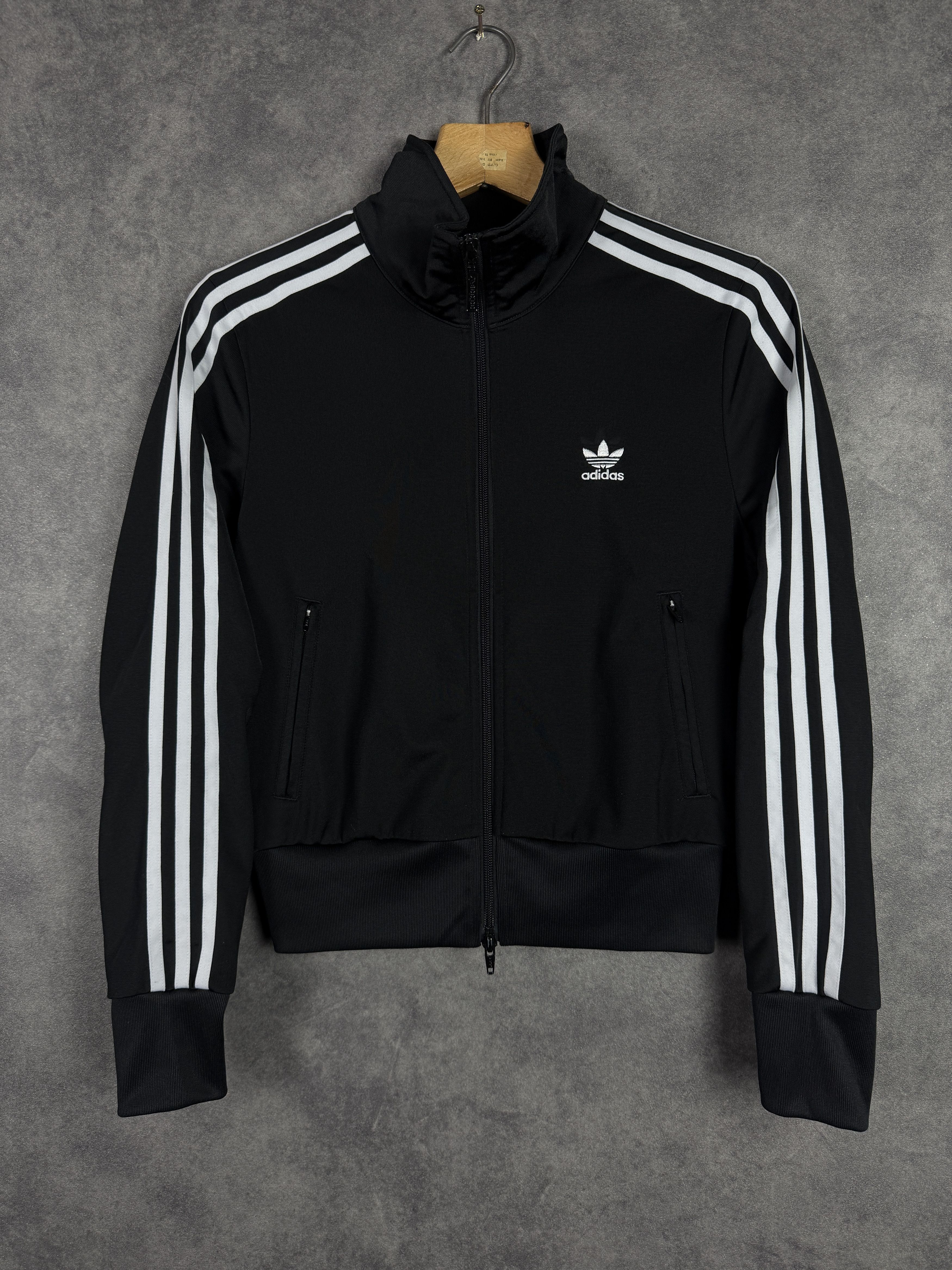 Adidas Adidas zip-up hoodie with stripes classic black mini logo Size S / US 4 / IT 40 - 1 Thumbnail
