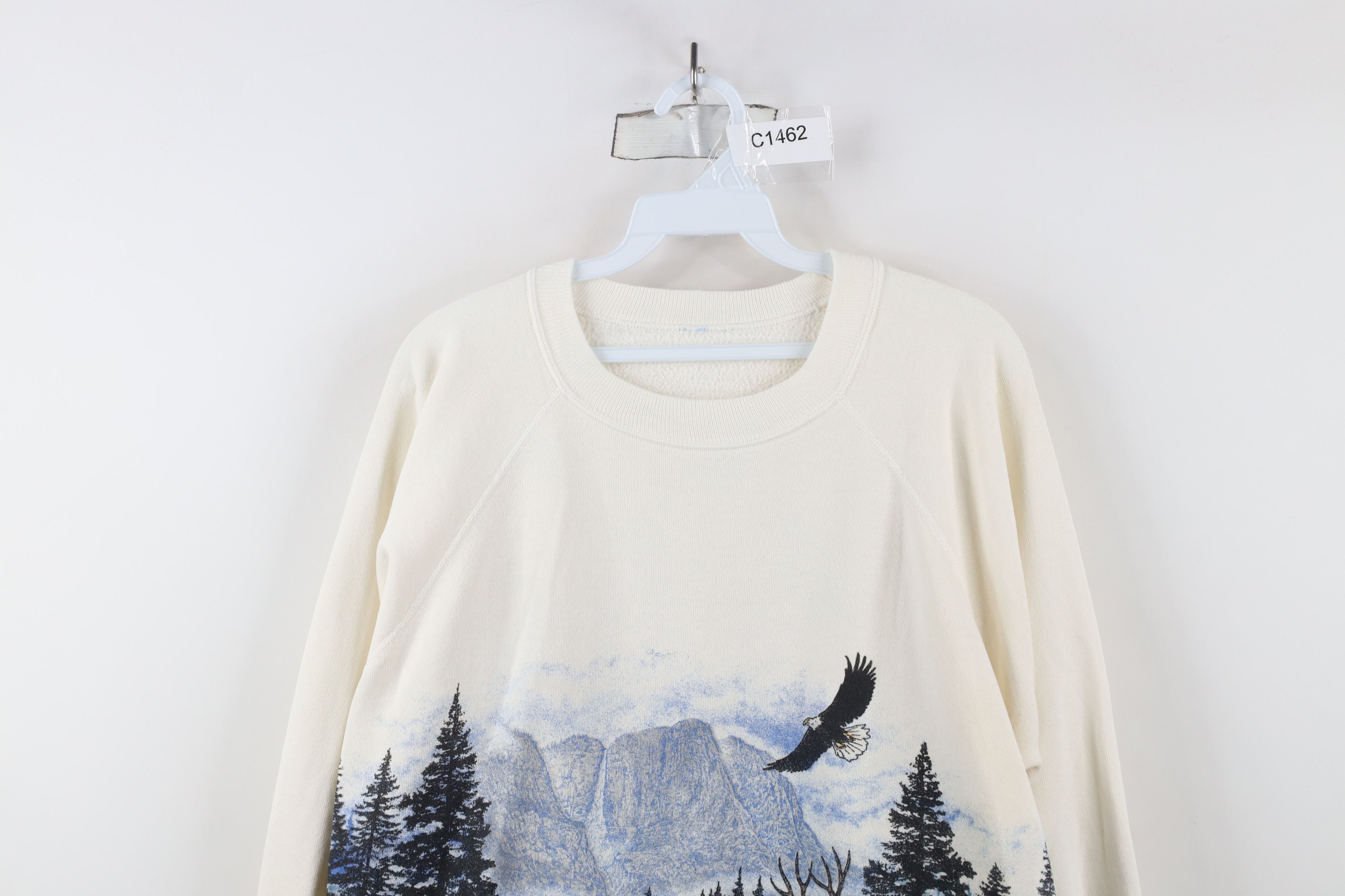 Vintage Vintage 90s Streetwear Nature All Over Print Sweatshirt USA Size US XL / EU 56 / 4 - 2 Thumbnail