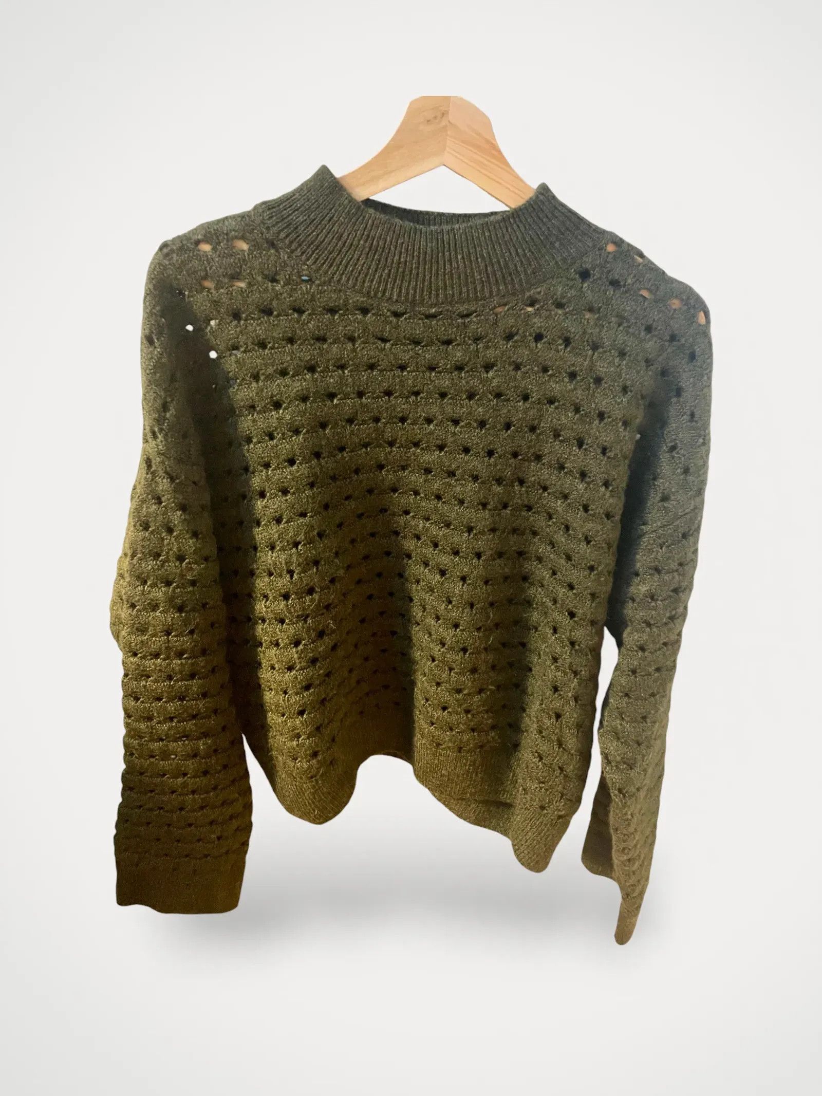 Mango Mango Knitted sweater with openwork details Sweater Size L / US 10 / IT 46 - 1 Thumbnail
