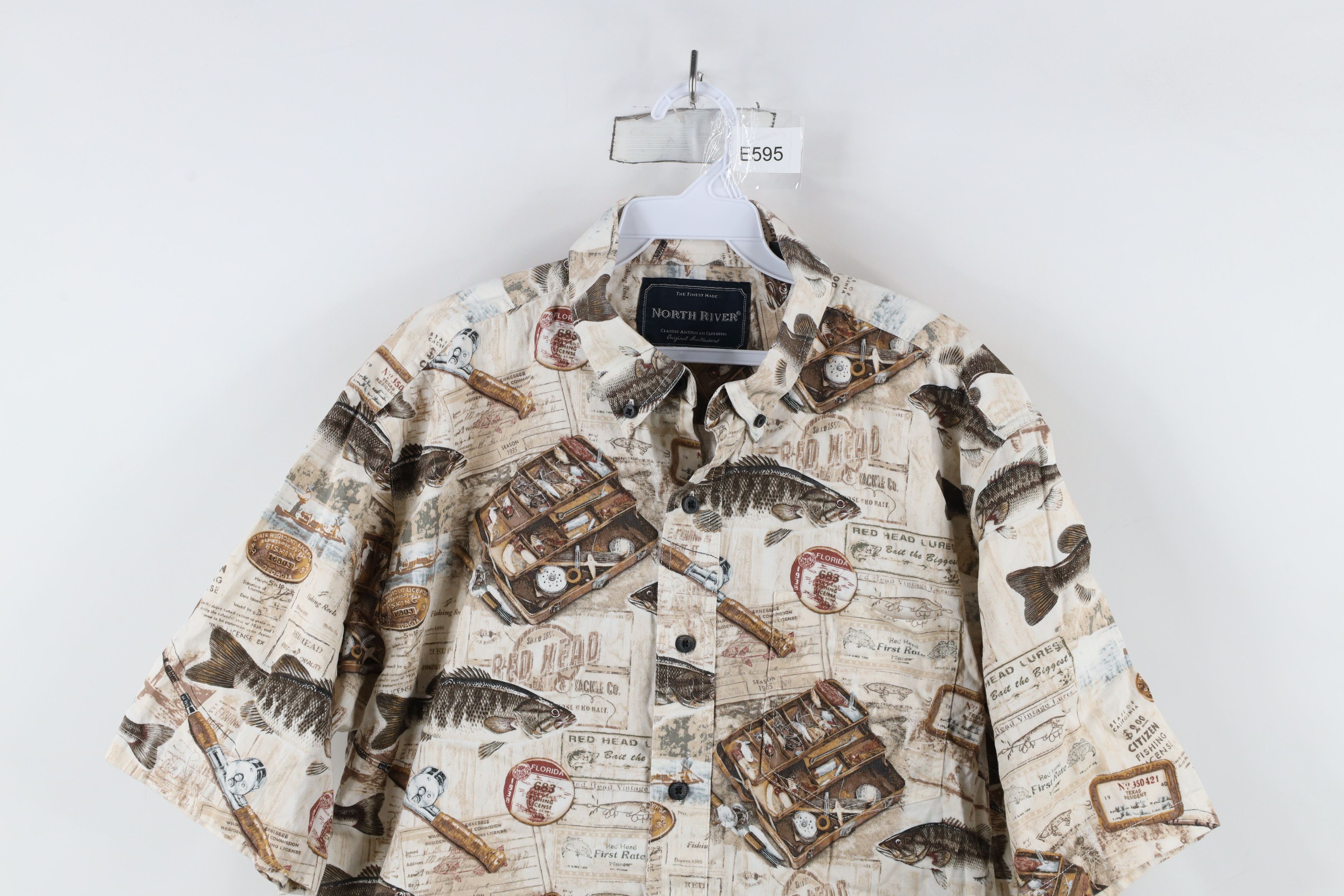 Vintage Vintage 90s Streetwear All Over Print Button Down Shirt Size US L / EU 52-54 / 3 - 2 Thumbnail