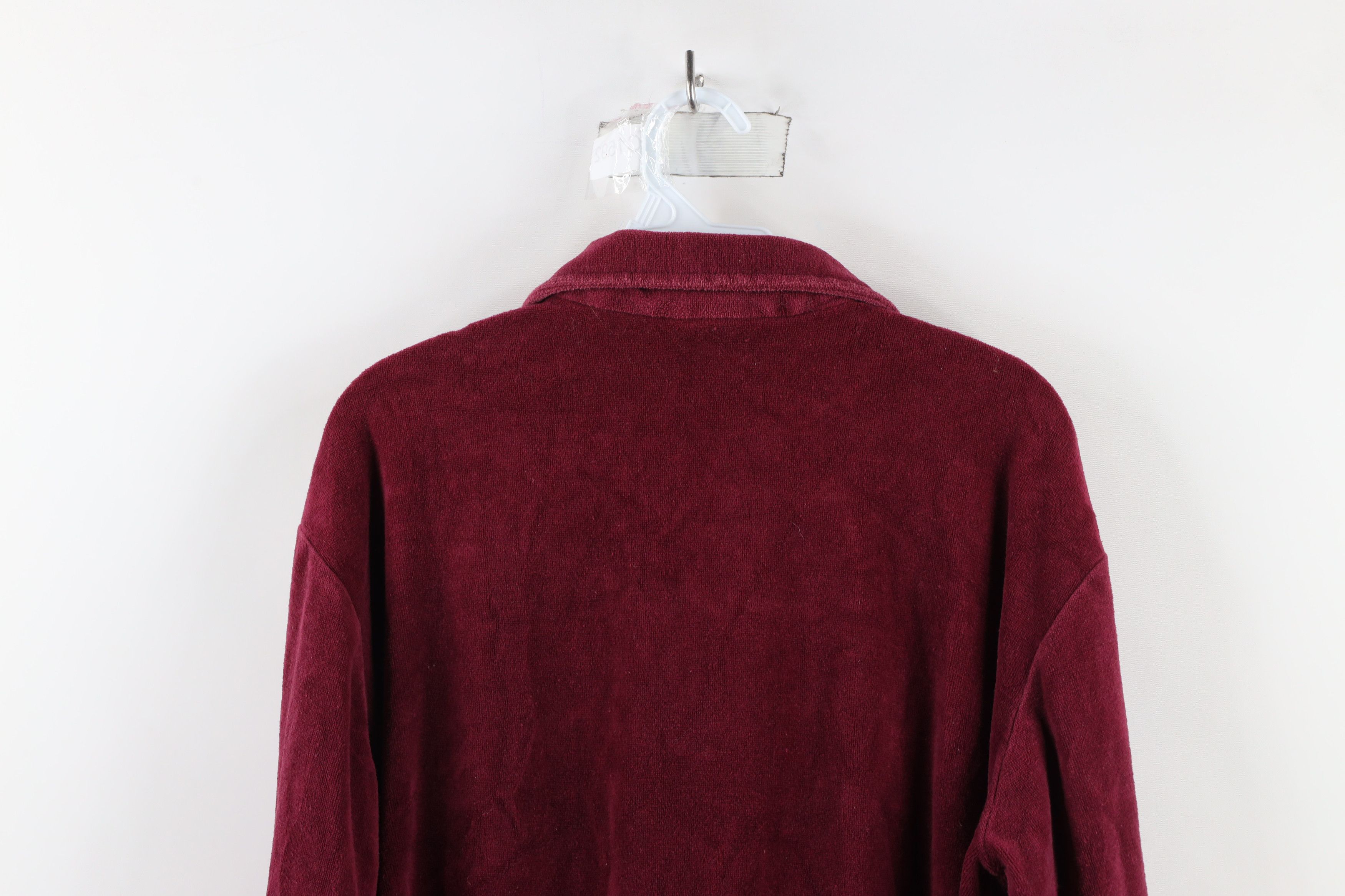 Vintage Vintage 70s Streetwear Collared Long Sleeve Polo Red USA Size US XL / EU 56 / 4 - 7 Thumbnail