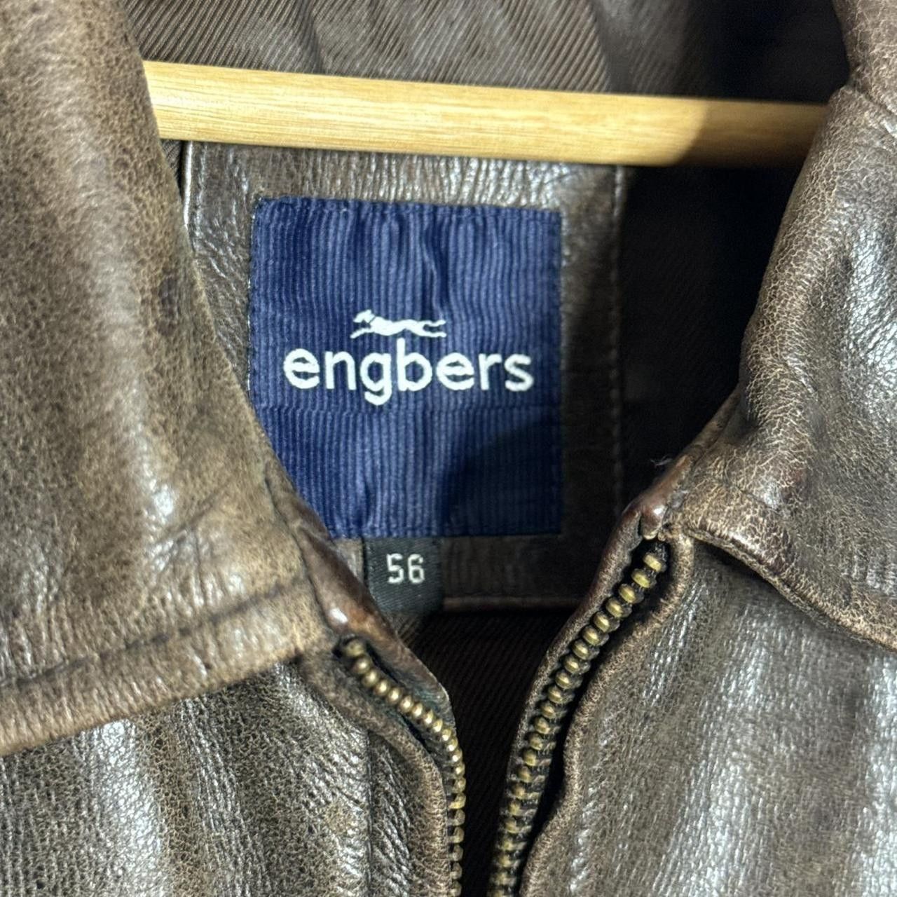 Vintage Vintage 90s Real Leather Faded Jacket Brown Size US L / EU 52-54 / 3 - 5 Thumbnail