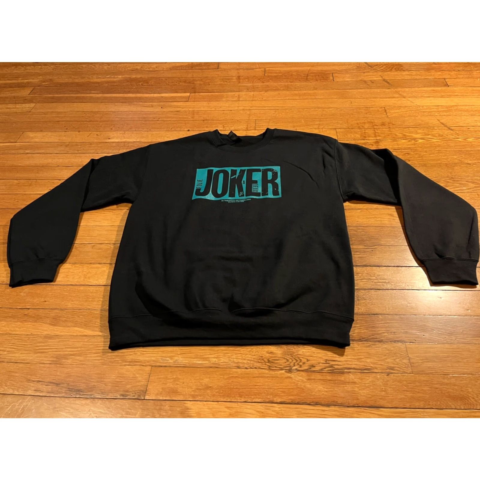 Gildan Joker Folie à Deux Sweatshirt Men’s Medium Black Official Promo Warner Bros Shirt Size US M / EU 48-50 / 2 - 2 Thumbnail
