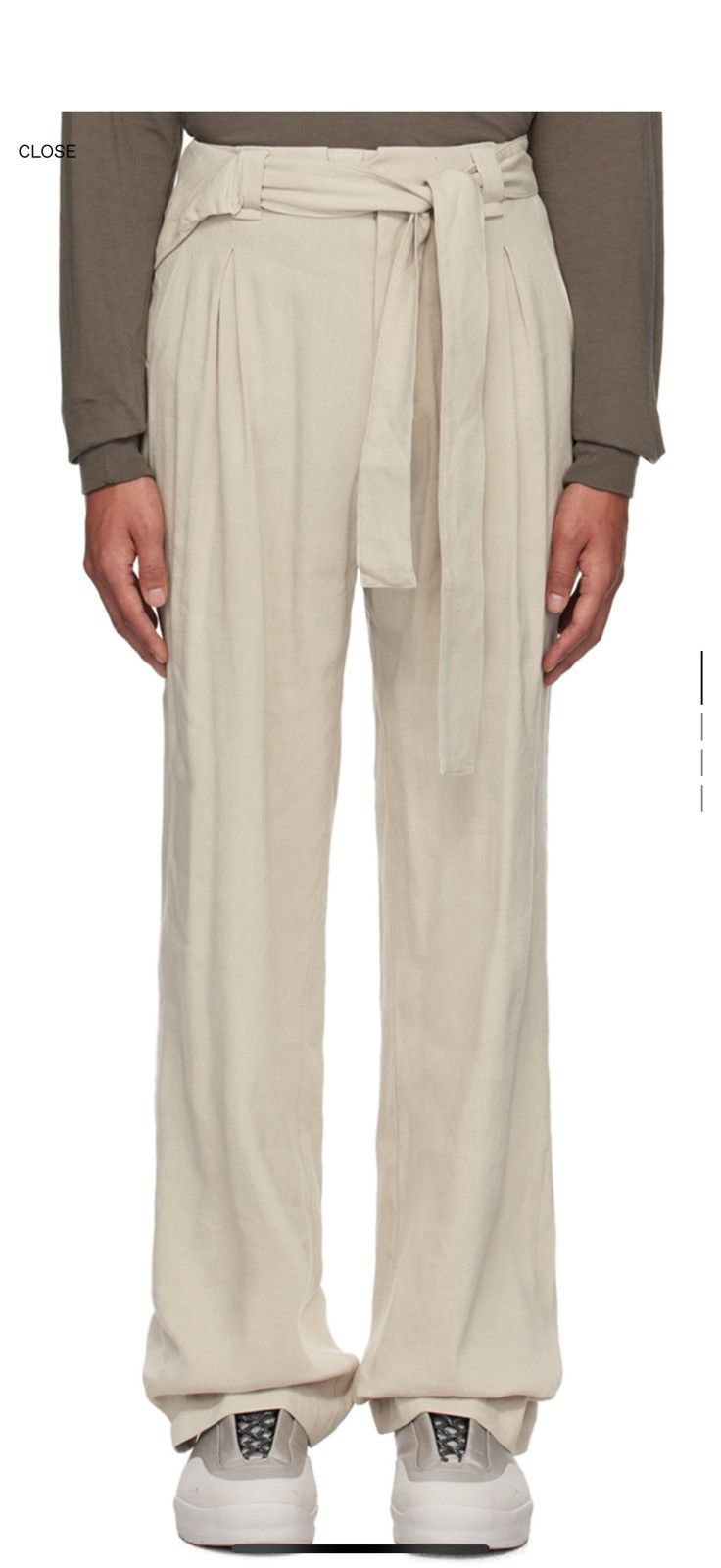 Hyein Seo × Japanese Brand Hyein seo Beige Detachable Pouch Trousers Size 3 Size US 33 - 1 Thumbnail