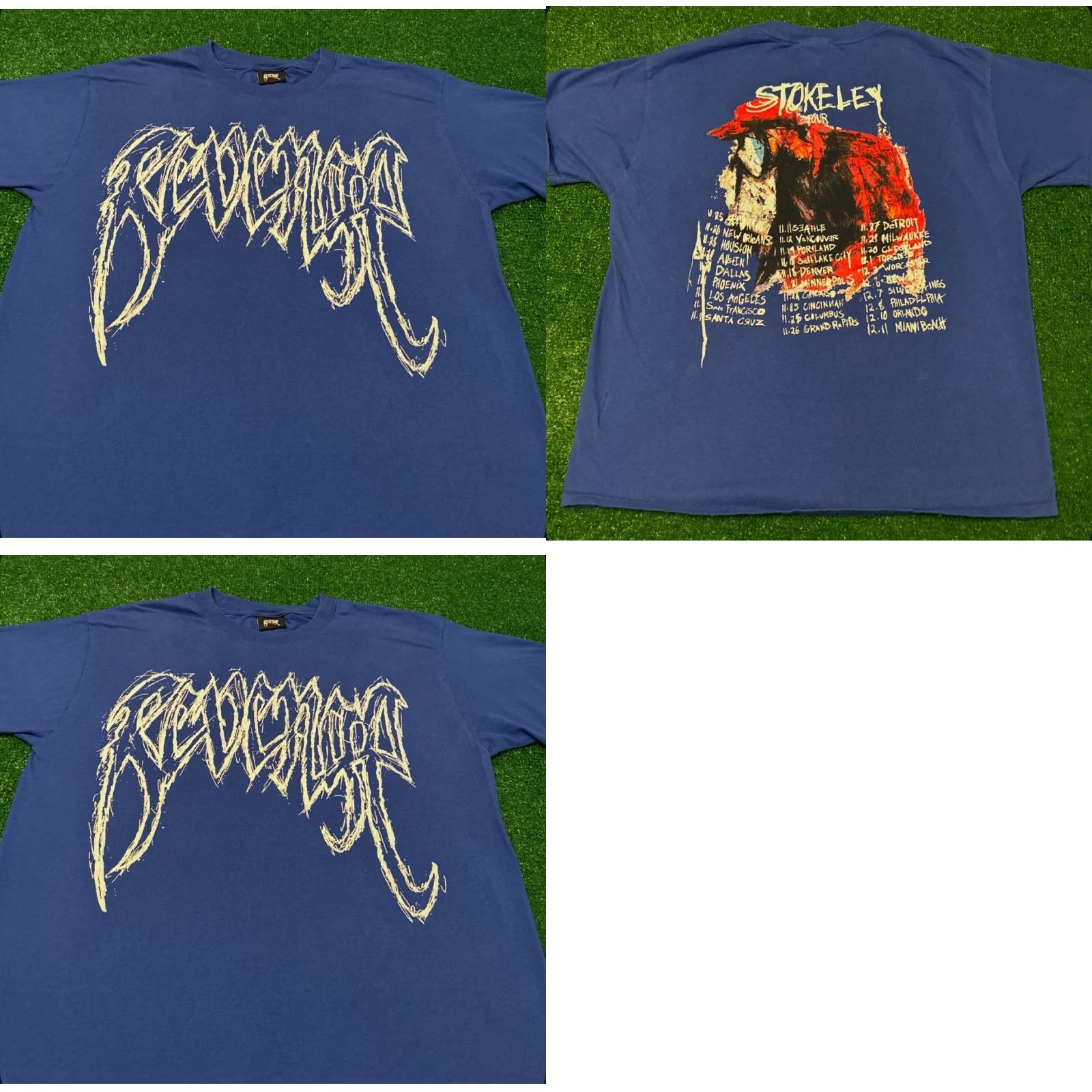 Revenge Revenge Ski Mask The Slump God Tour Stokeley 2019 Tee Shirt Mens Large Blue Size US L / EU 52-54 / 3 - 8 Thumbnail