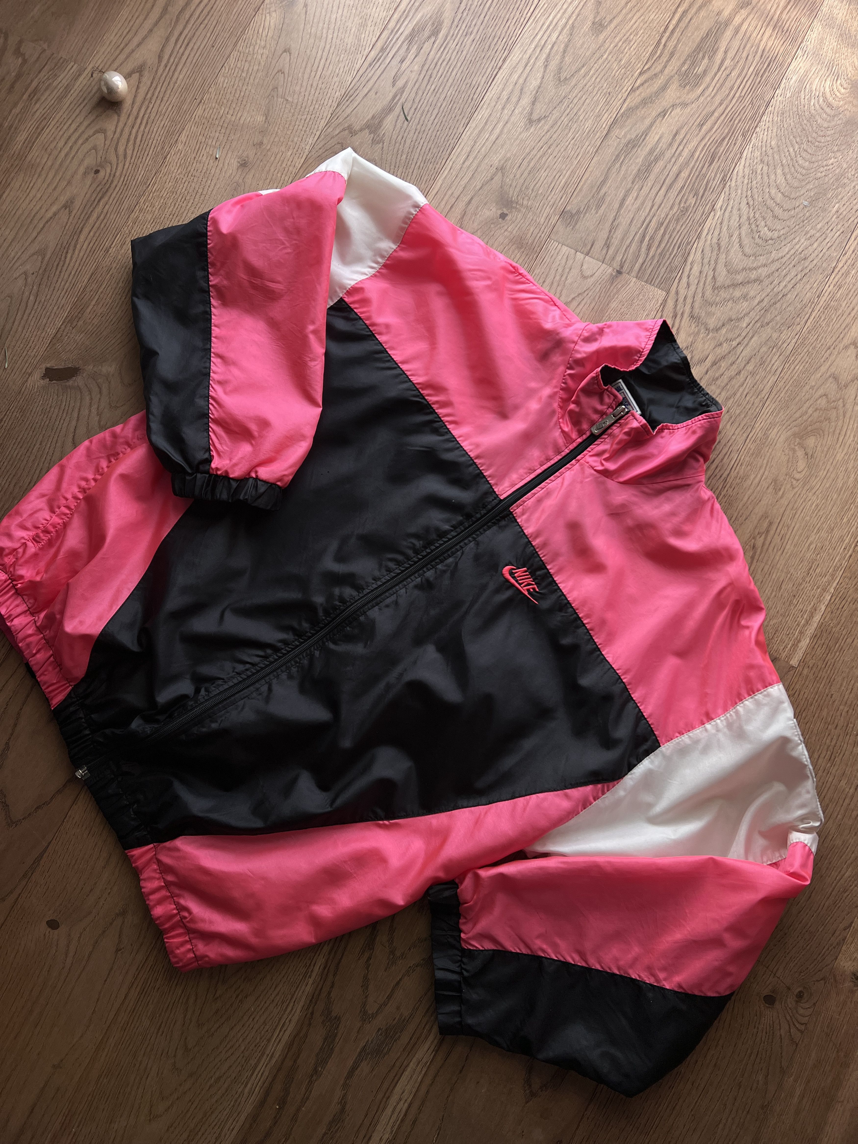 Nike Rare! Nike International 1980s nylon track top retro jacket Size US M / EU 48-50 / 2 - 2 Thumbnail