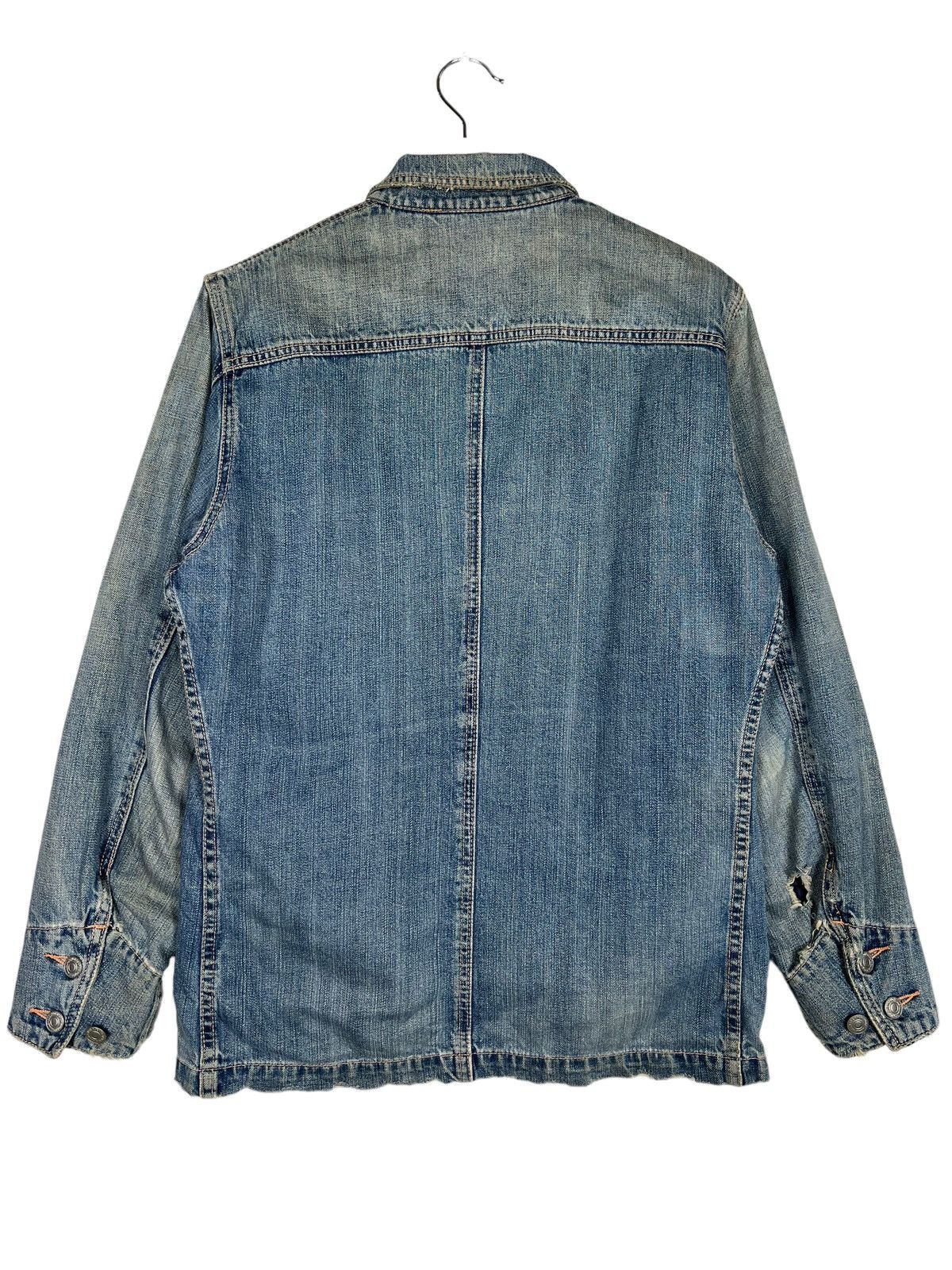 Blue Blue Japan × Takeo Kikuchi × Tornado Mart 🔥 TAKEO KIKUCHI DYED DENIM CHORE JACKET Size US M / EU 48-50 / 2 - 8 Thumbnail