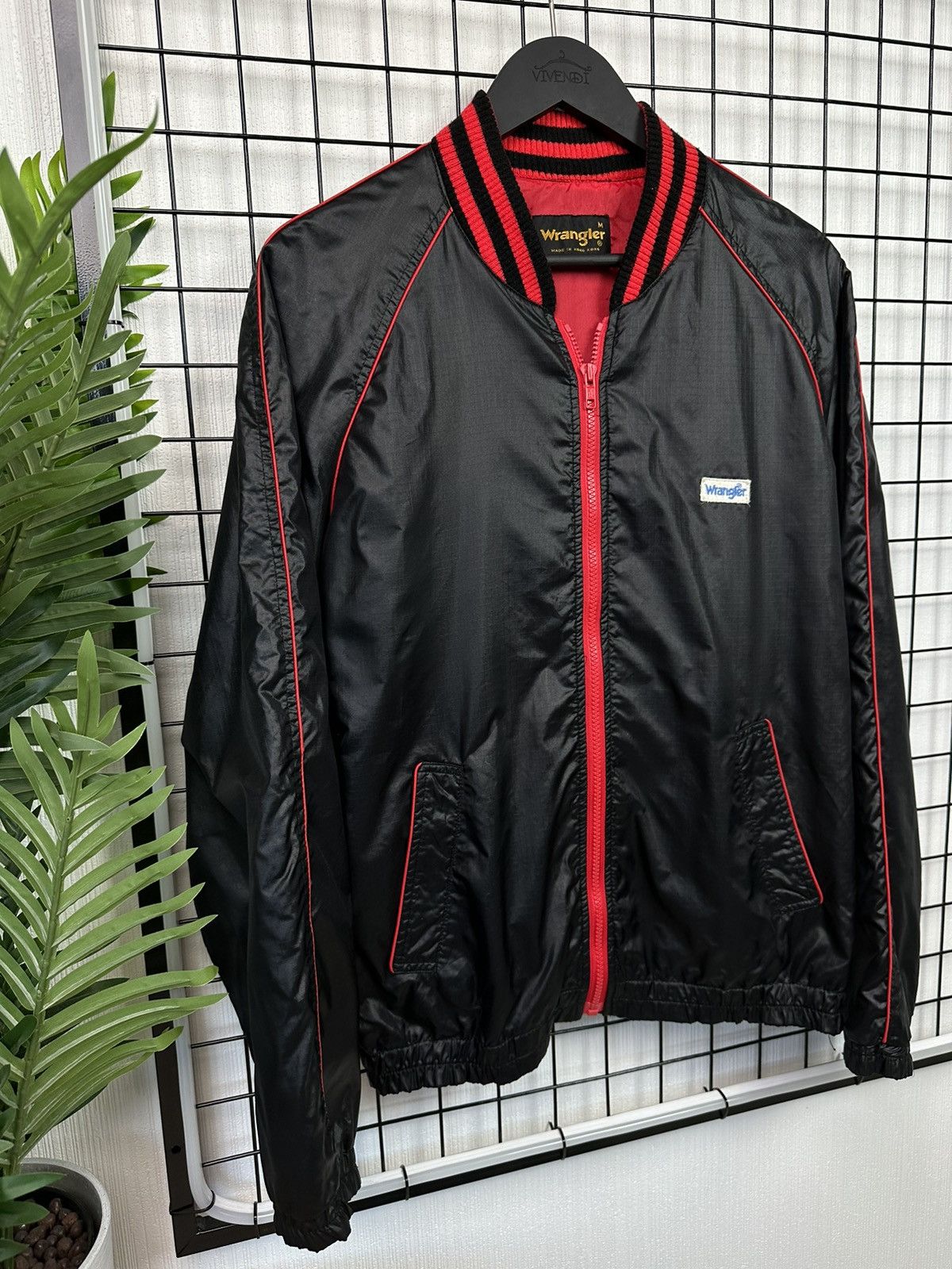 Vintage × Wrangler Vintage Wrangler Bomber Jacket light Men M Black Hong Kong Size US M / EU 48-50 / 2 - 4 Thumbnail