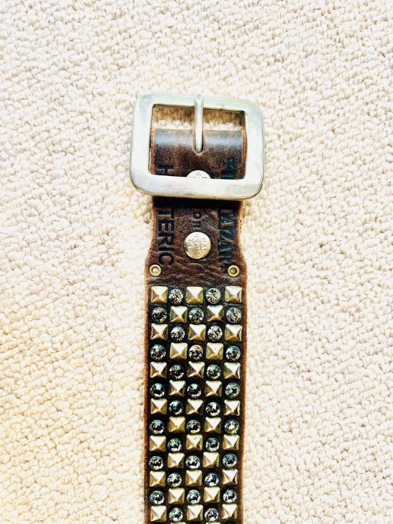 Hysteric Glamour HYSTERIC GLAMOUR Studded Kids Belt Brown Size ONE SIZE - 1 Thumbnail