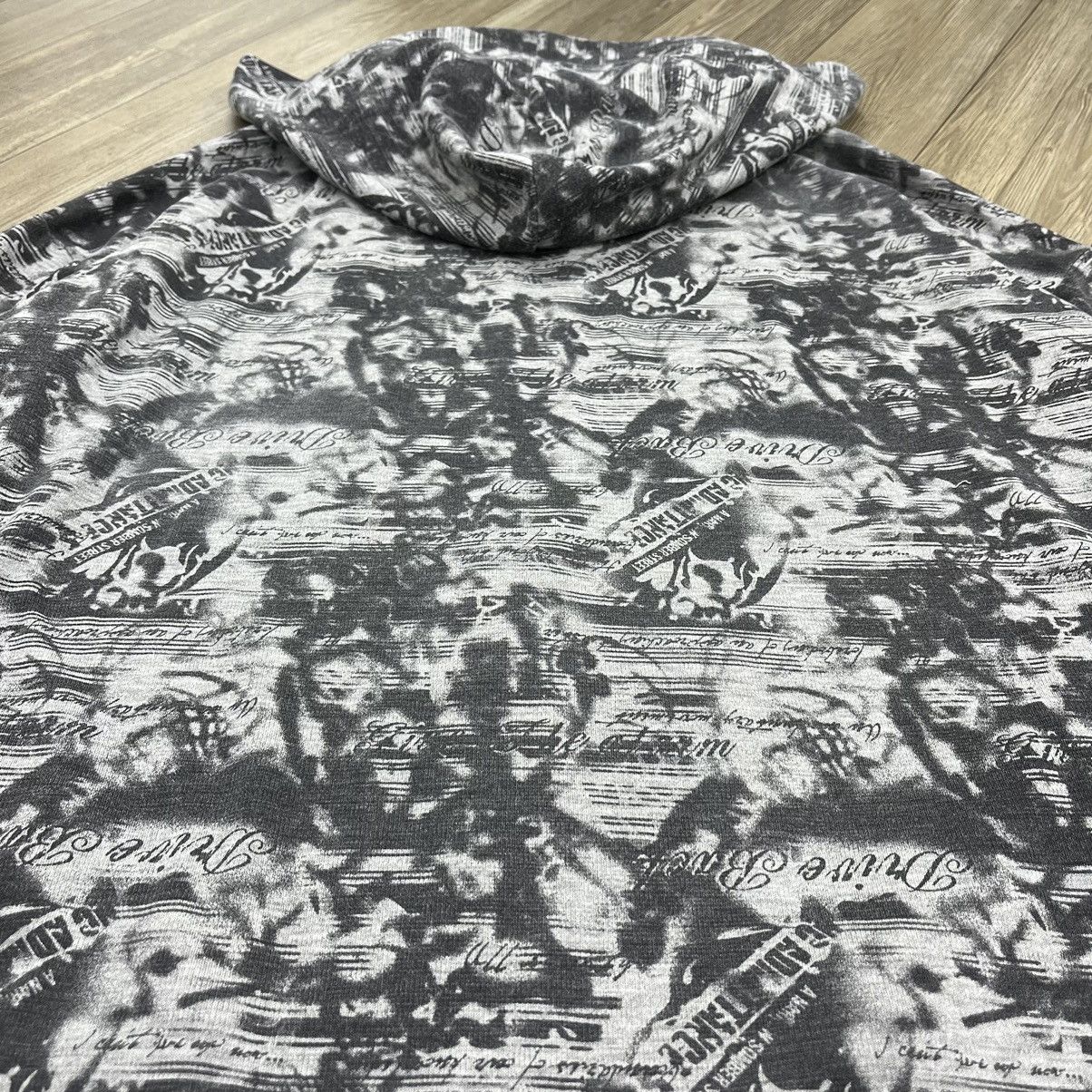 Affliction × If Six Was Nine × Japanese Brand Japanese Brand Full Print Grunge Poem Skull Lgb Zip Hoodie Size US XL / EU 56 / 4 - 14 Thumbnail