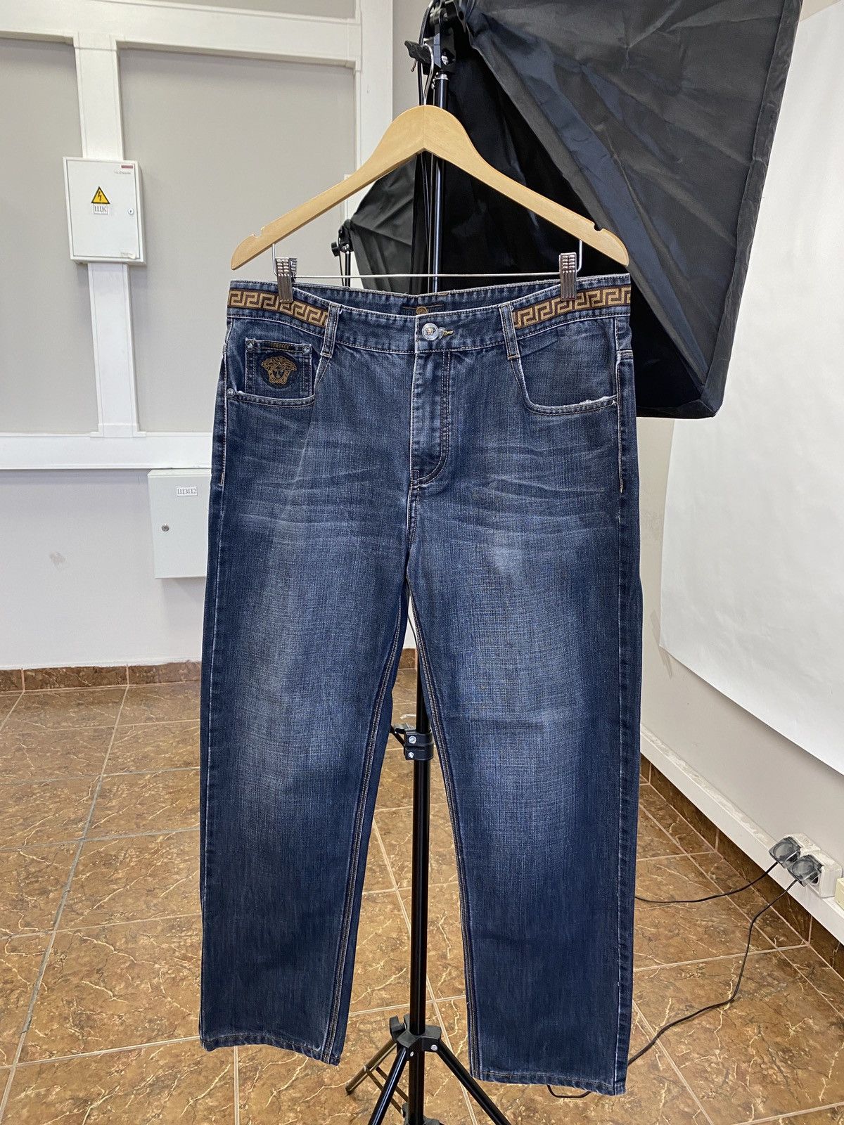 Versace 🇮🇹 Vintage 90s Versace Jeans Rare Retro Hype Y2K Size US 36 / EU 52 - 1 Thumbnail