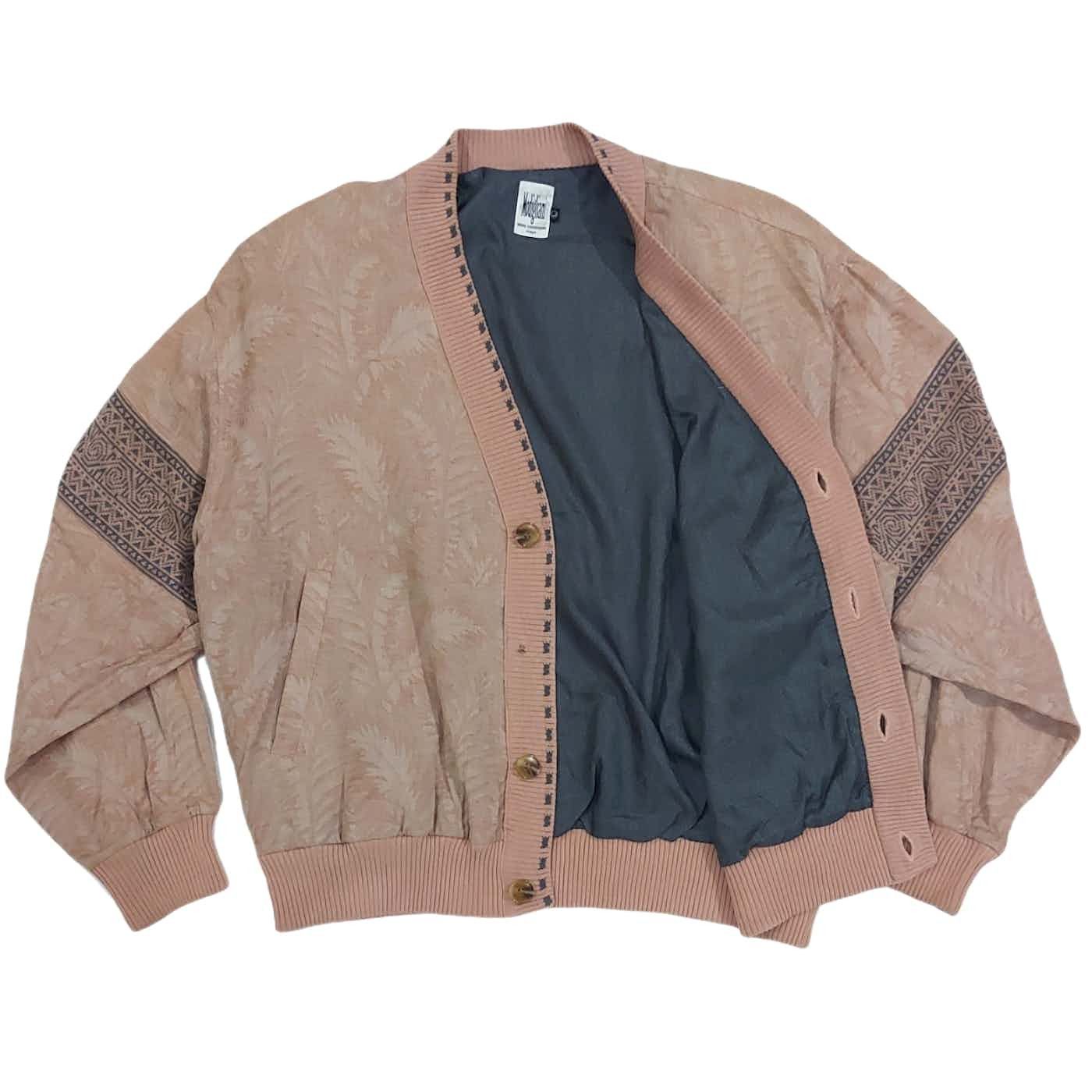 Other Rare! Vintage Modigliani Italian Designer Jacquard Cardigan Size US L / EU 52-54 / 3 - 2 Thumbnail