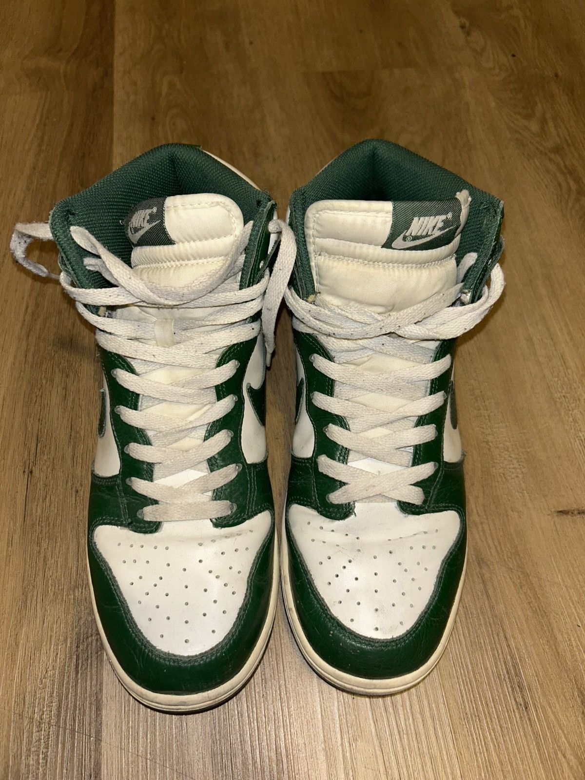 Nike × Vintage Nike dunk high 2011 Gorge green Size US 10 / EU 43 - 3 Thumbnail