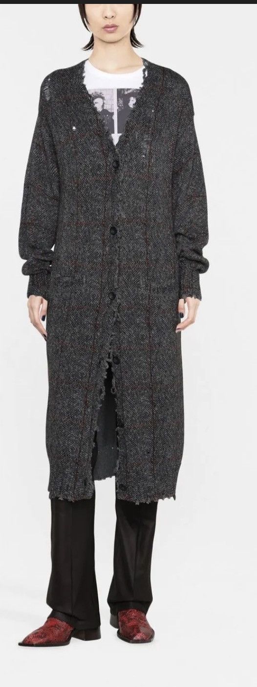 R13 ❤️R13 Distressed Gray Tweed Cardigan❤️ Size S / US 4 / IT 40 - 1 Thumbnail