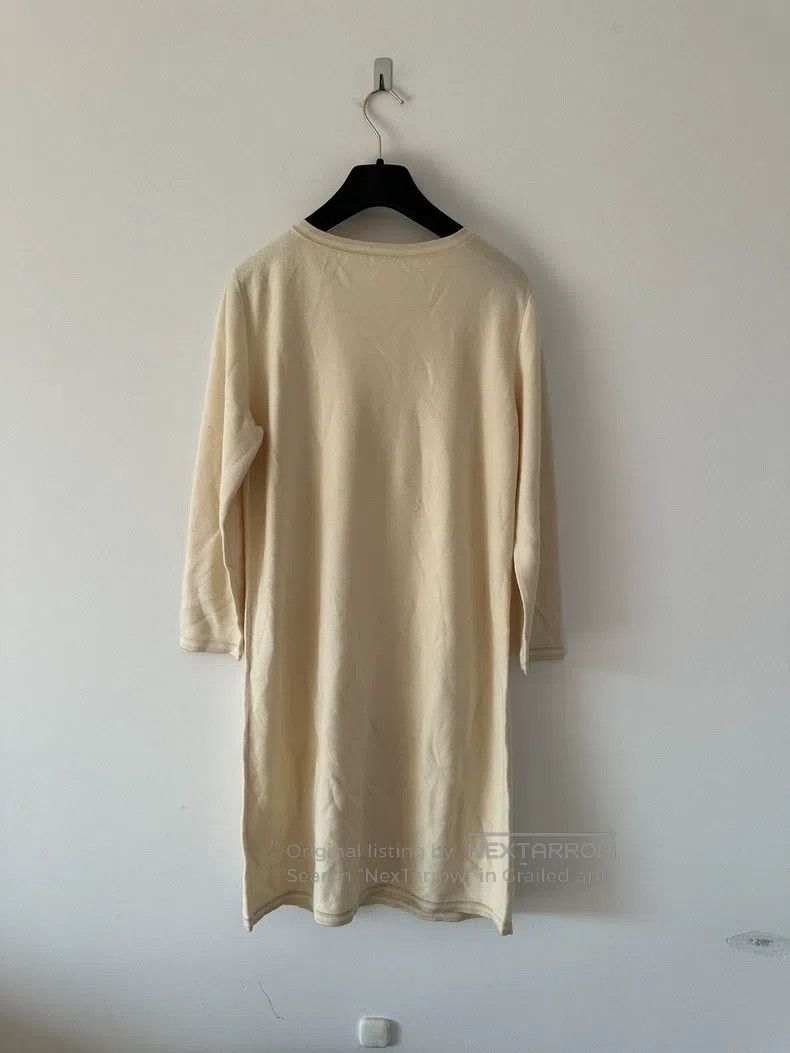 Hermes Hermes Off-white women's knitted dress Size S / US 4 / IT 40 - 2 Thumbnail