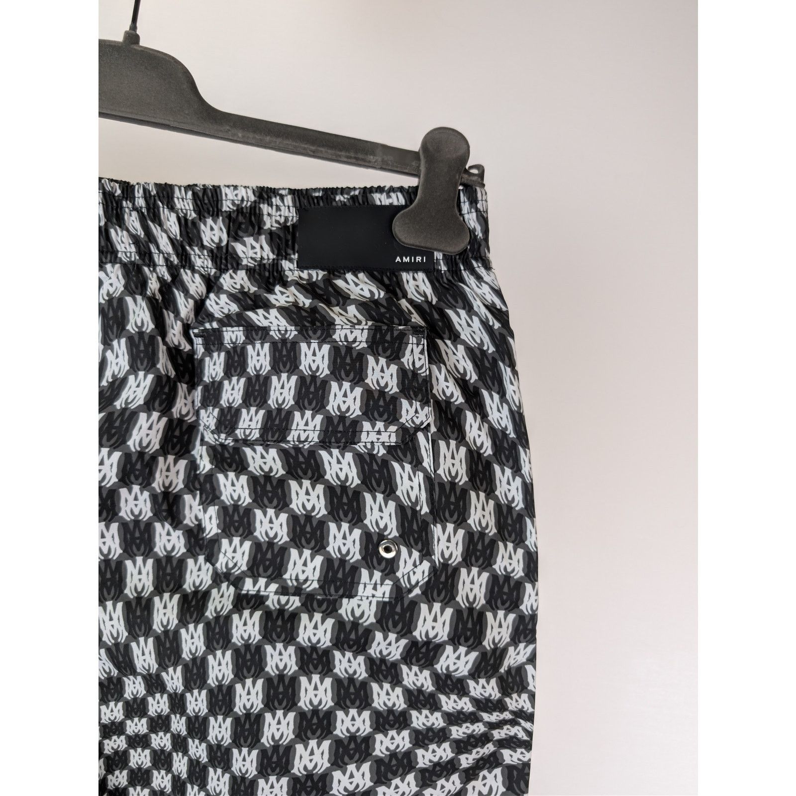 Amiri o1rshd1 Wavy MA Swim Trunk Shorts in Black XL Size US 36 / EU 52 - 14 Thumbnail