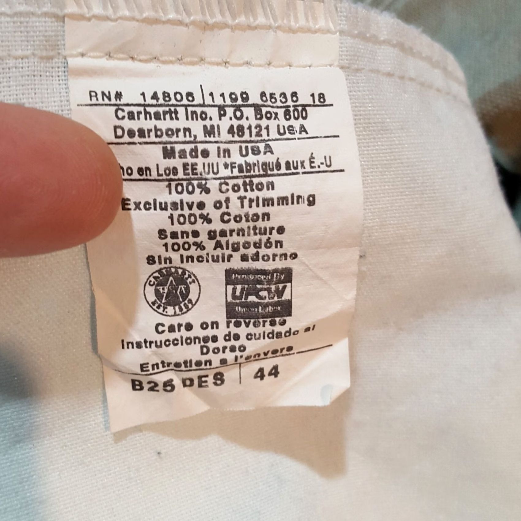 Carhartt VINTAGE Carhartt Khaki Beige Relaxed Size 42 Work Logo Chino Shorts 90s Mens Size US 42 / EU 58 - 7 Thumbnail
