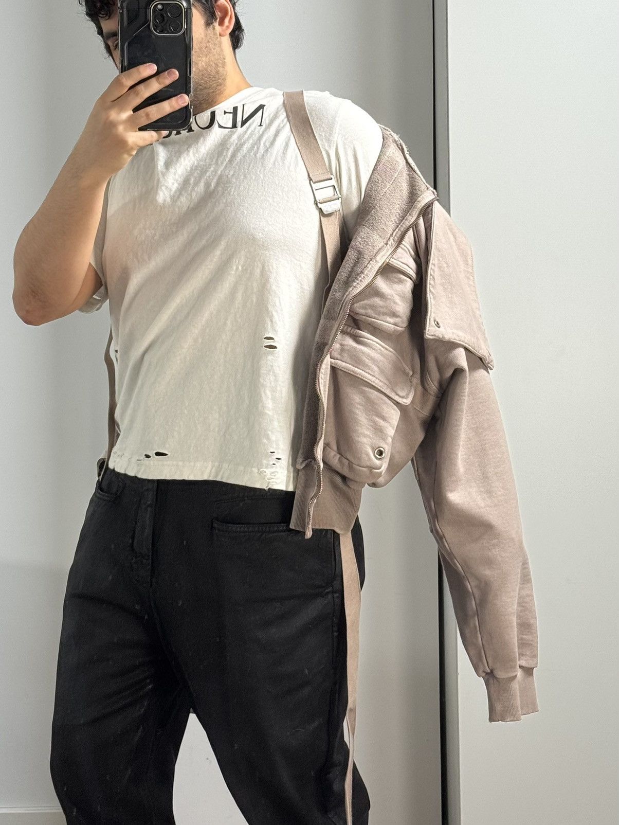 SHINE LUXURY Shine Luxury “SANGUINE” Layered Navigator Zipper Hoodie Size US S / EU 44-46 / 1 - 12 Thumbnail