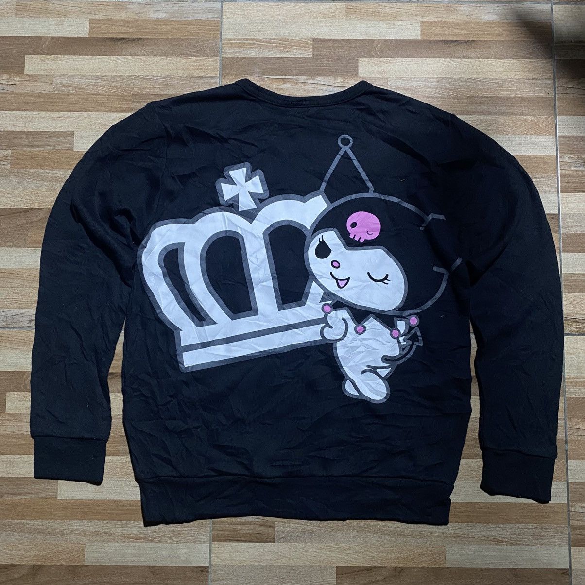 Japanese Brand Baby Doll X Kuromi Big Logo Sweatshirt Size M / US 6-8 / IT 42-44 - 2 Thumbnail