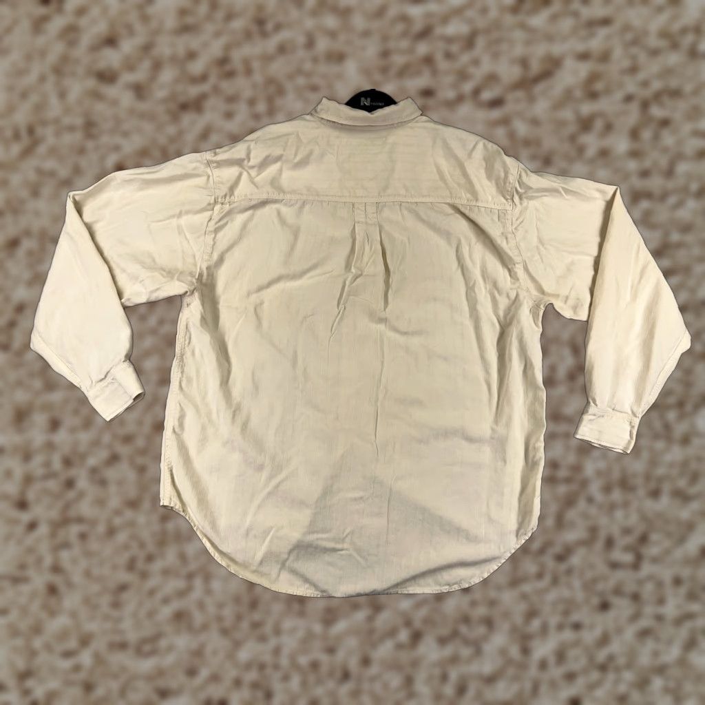Tommy Bahama Tommy Bahama Mens Shirt Yellow 100% Silk Striped Hawaiian Camp Button Up Size US L / EU 52-54 / 3 - 1 Thumbnail