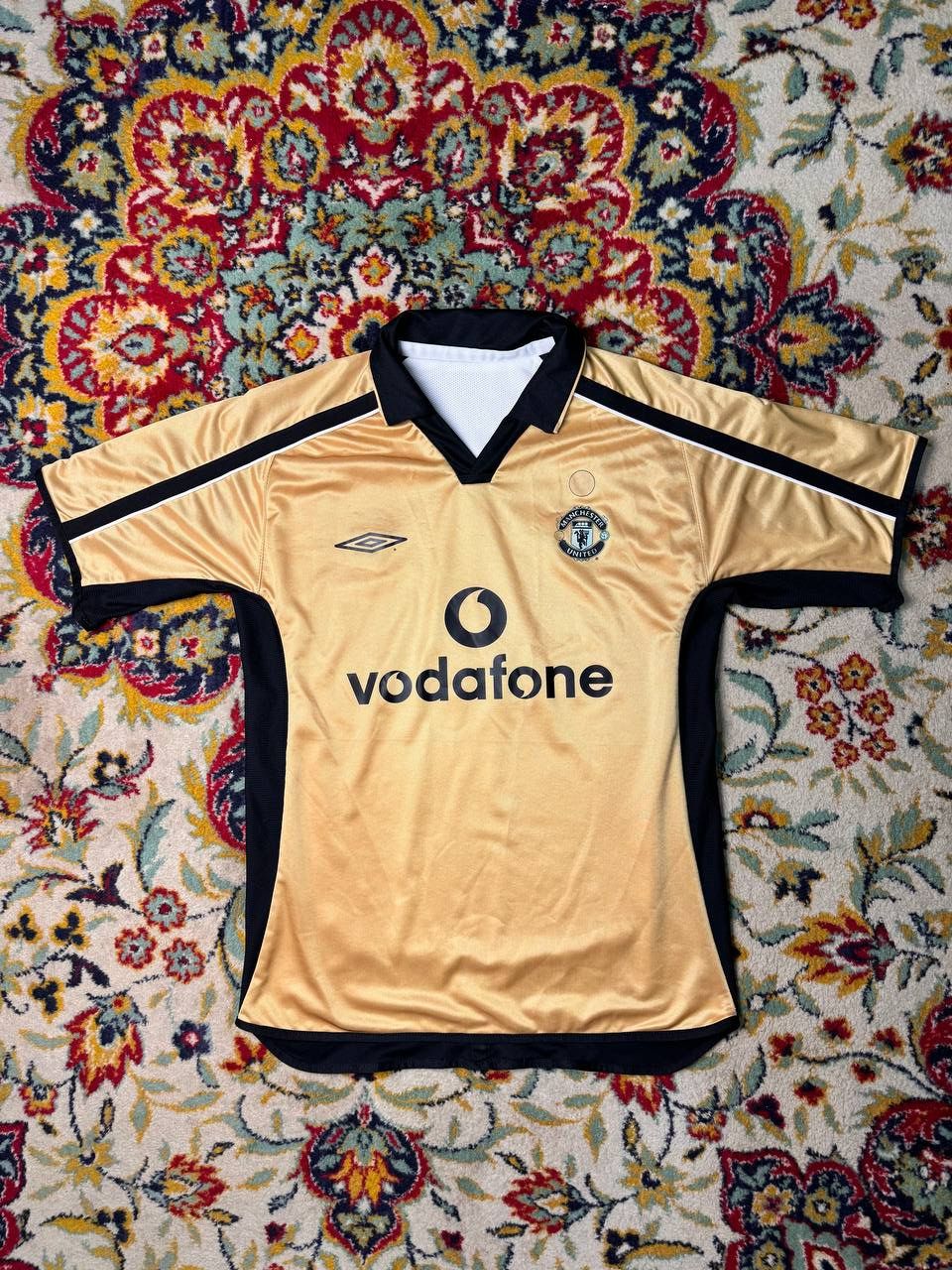 Umbro × Vintage MANCHESTER UNITED 2001/2002 FOOTBALL SHIRT JERSEY AWAY/THIRD Size US M / EU 48-50 / 2 - 1 Thumbnail