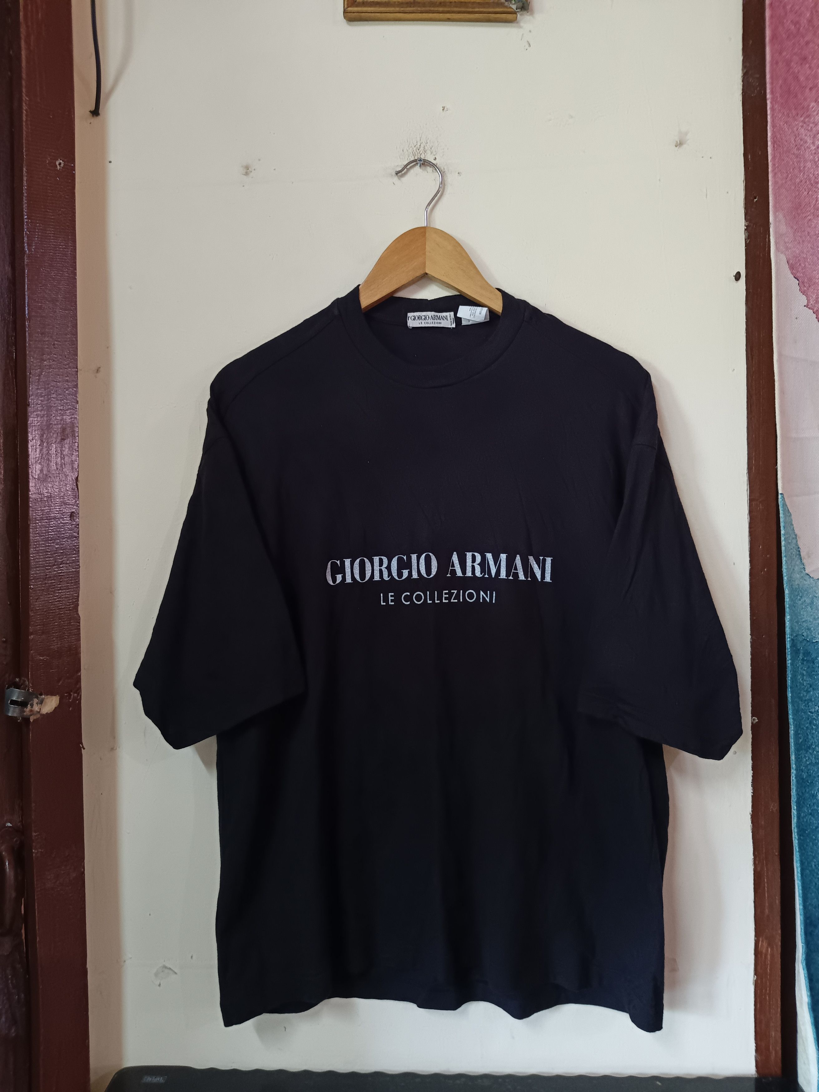 Giorgio Armani Giorgio Armani vintage script tee Size US S / EU 44-46 / 1 - 2 Thumbnail