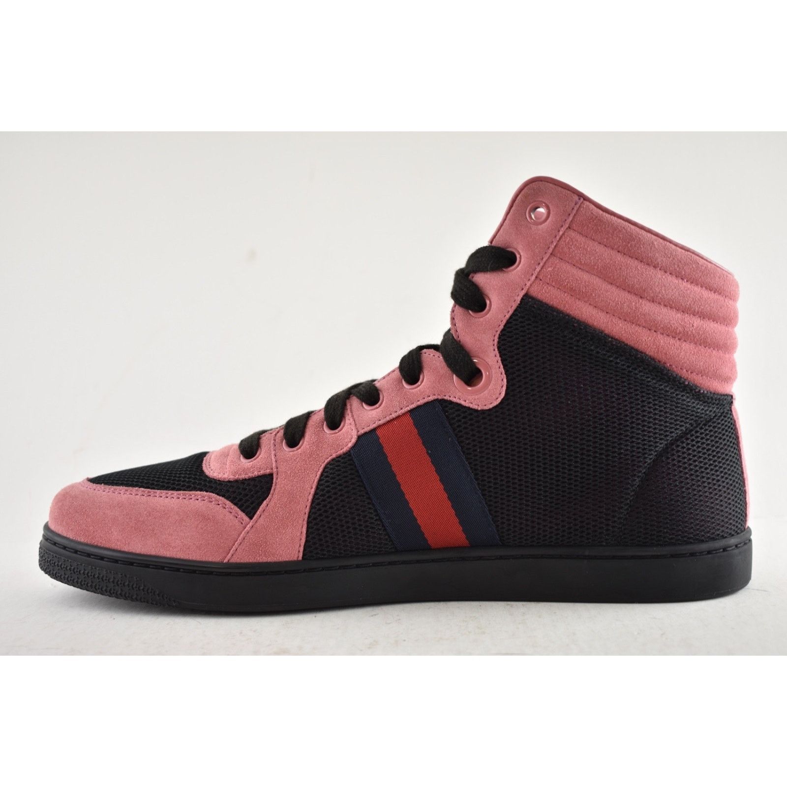 Gucci Gucci Thunder Stretch Black Pink Suede GG High Top US 10 Size US 10 / EU 43 - 4 Thumbnail