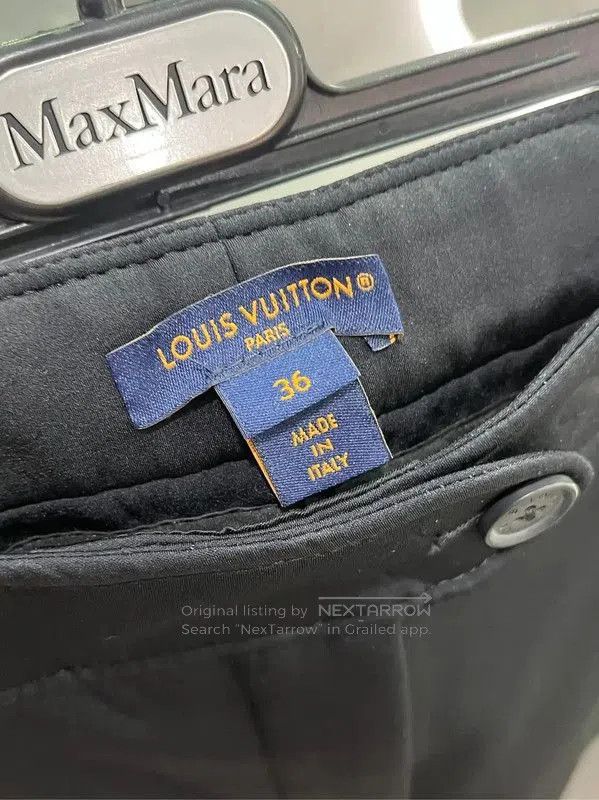 Louis Vuitton Louis Vuitton Black Spring Autumn Casual Pants . Size 23" - 2 Thumbnail
