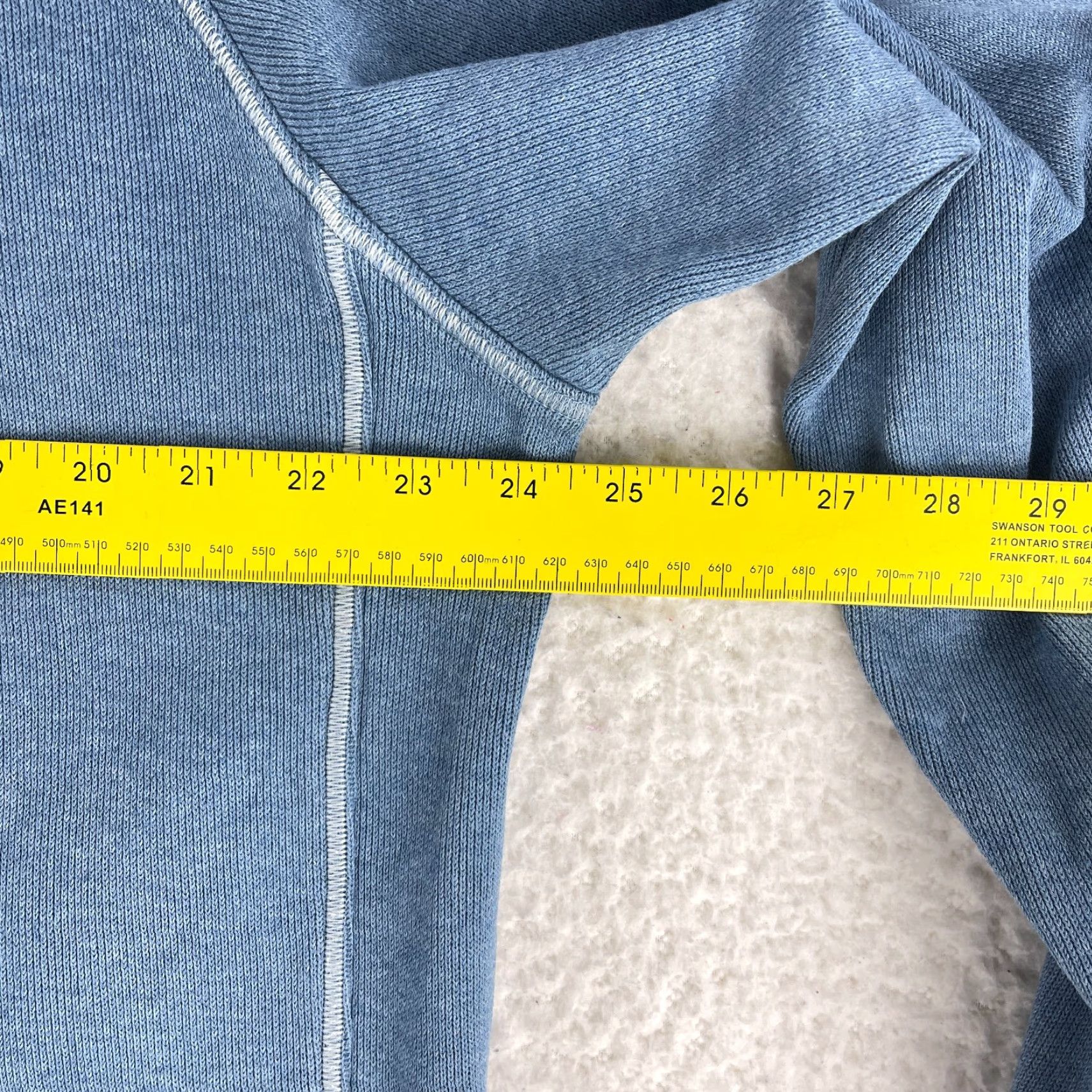 Vintage L.L. Bean Blue Traditional Fit 1/4 Zip Sweater Mens XL Long Sleeve Cotton Size US XL / EU 56 / 4 - 7 Thumbnail