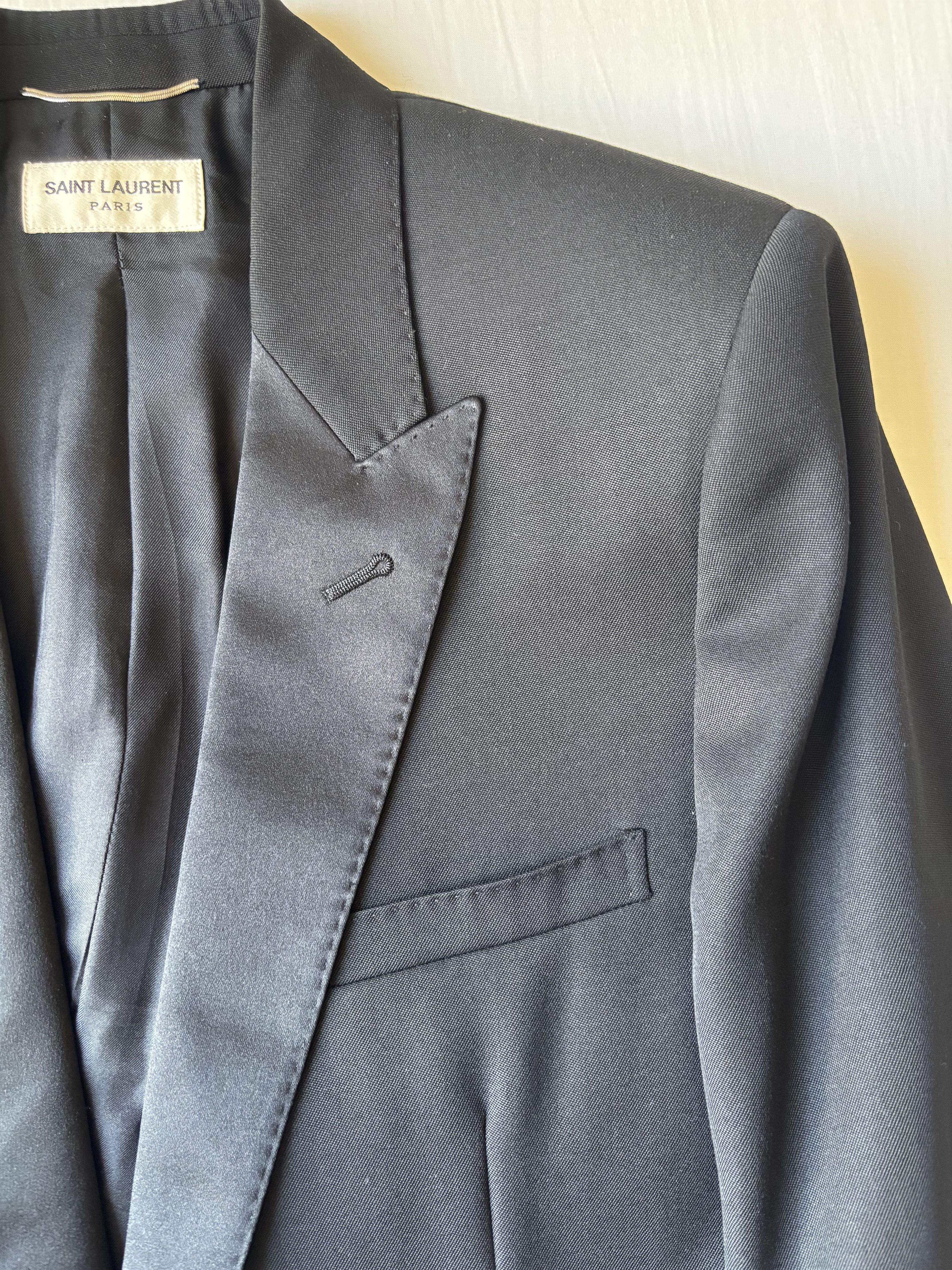 Saint Laurent Paris "Le Smoking" Saint Laurent par Hedi Slimane Size 50R - 3 Thumbnail