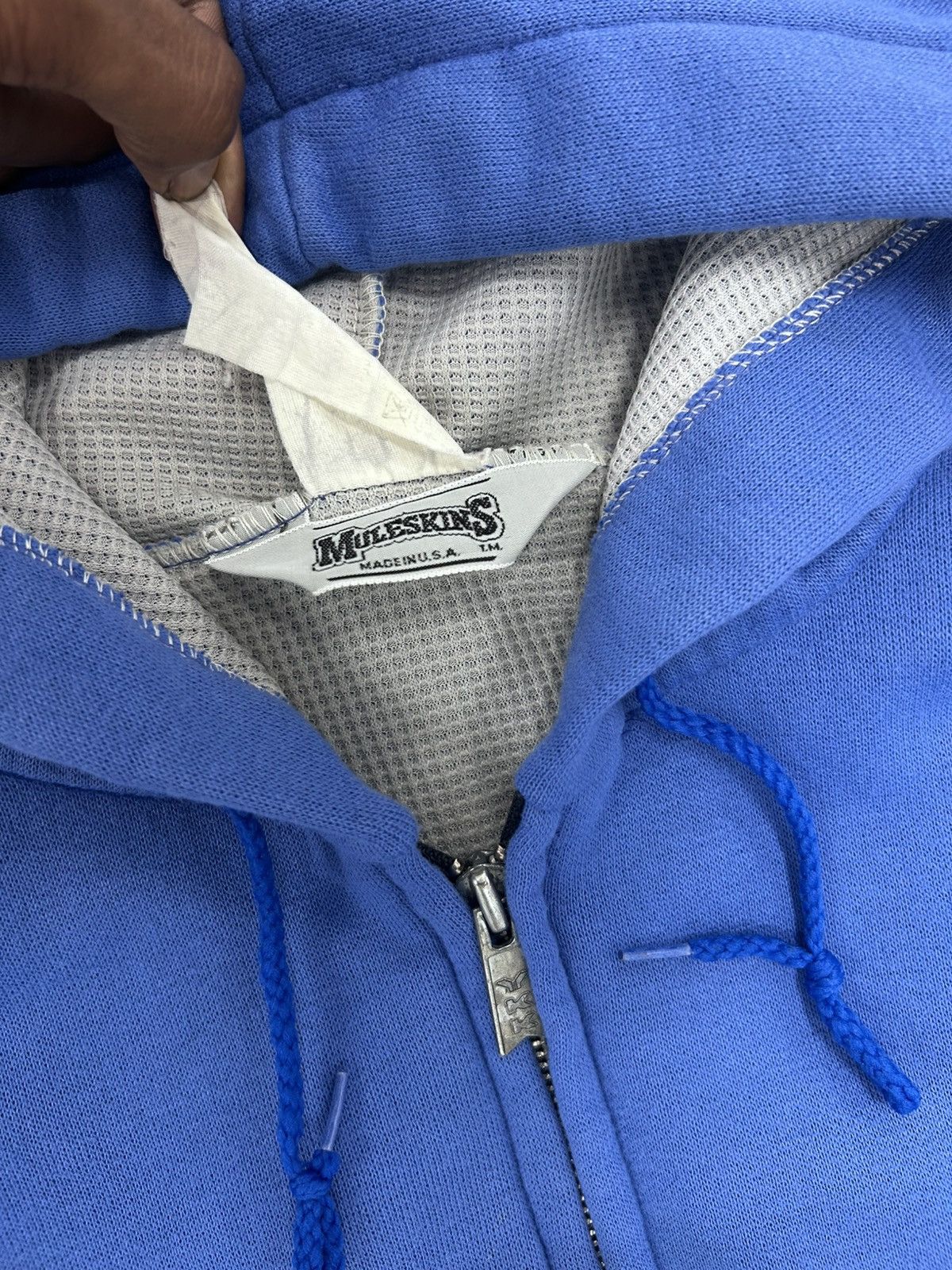 Vintage Vintage muleskins Carhartt waffle lined knit zip hoodie Size US XL / EU 56 / 4 - 6 Thumbnail