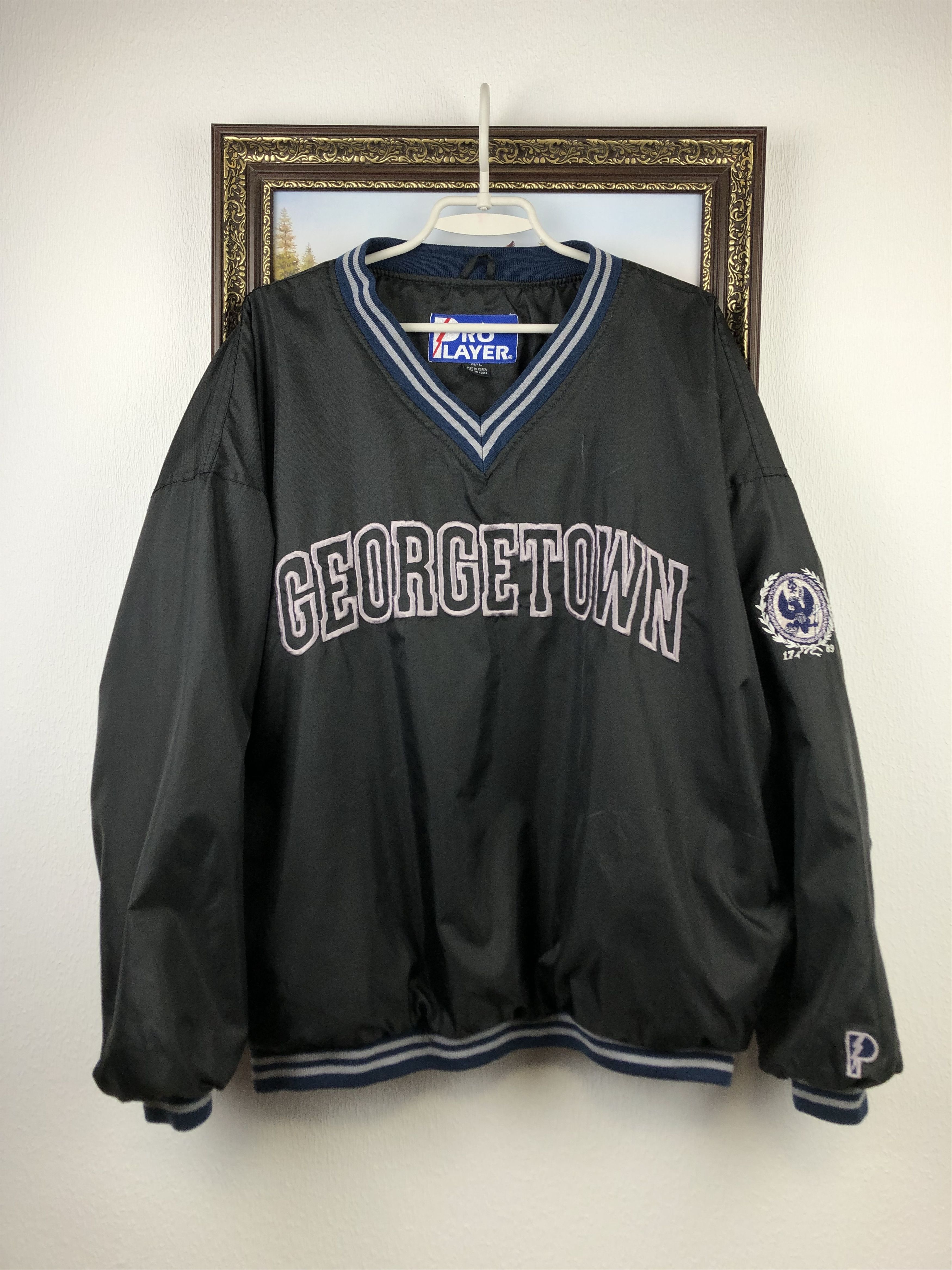 Vintage Vintage 90's Pro Player Georgetown Hoyas Jacket Bomber Rare Size US L / EU 52-54 / 3 - 1 Thumbnail