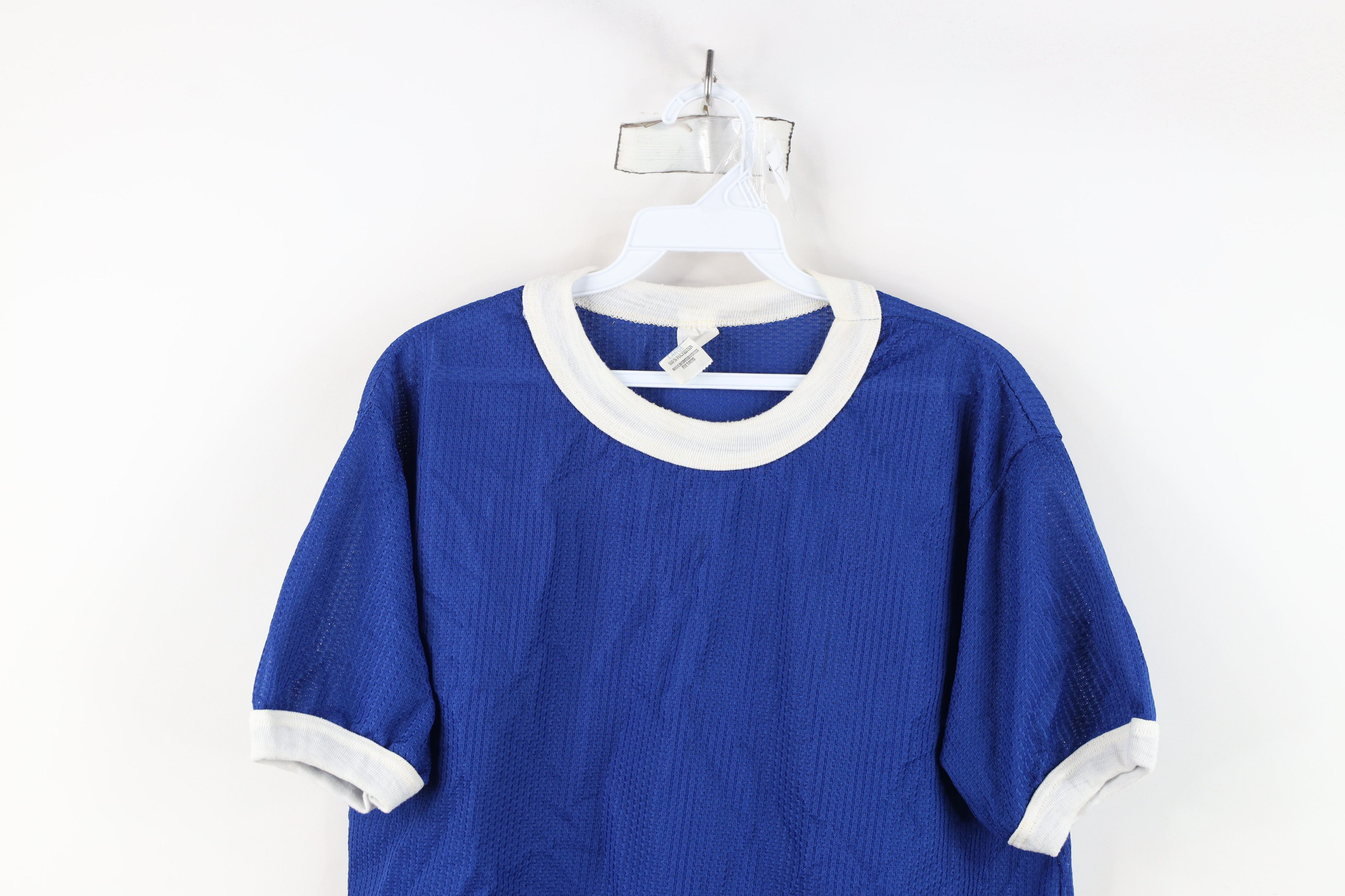 Vintage Vintage 70s Streetwear Short Sleeve Ringer Jersey T-Shirt Size US L / EU 52-54 / 3 - 2 Thumbnail