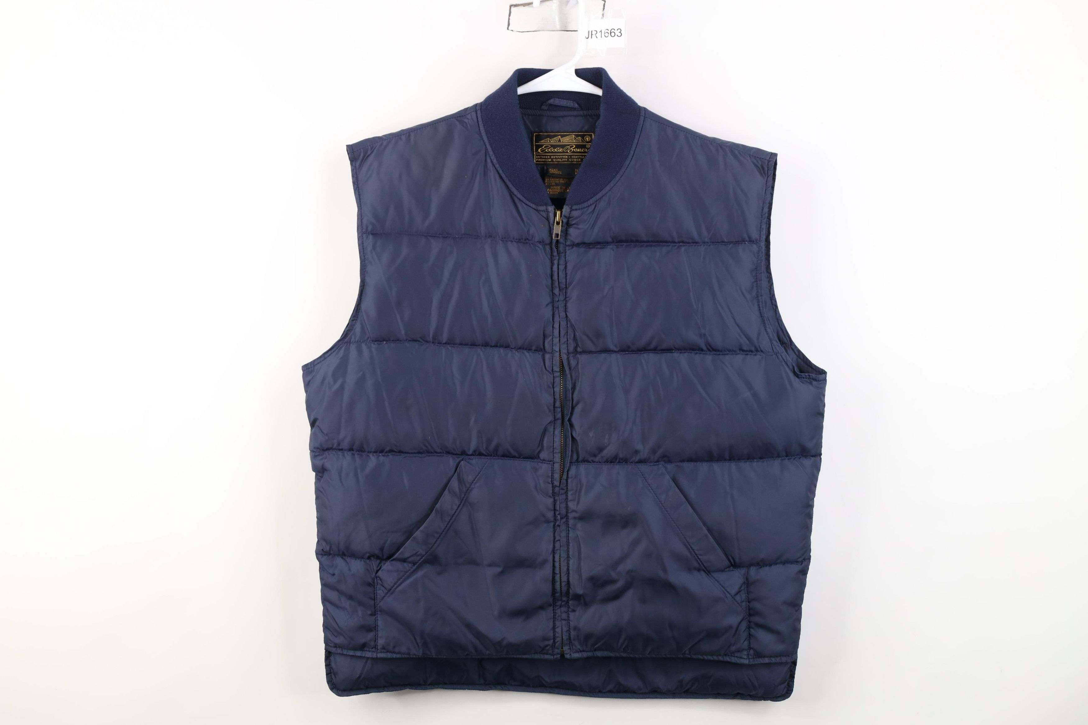 Eddie Bauer Vintage 90s Eddie Bauer Full Zip Puffer Vest Jacket Blue Size US M / EU 48-50 / 2 - 1 Thumbnail
