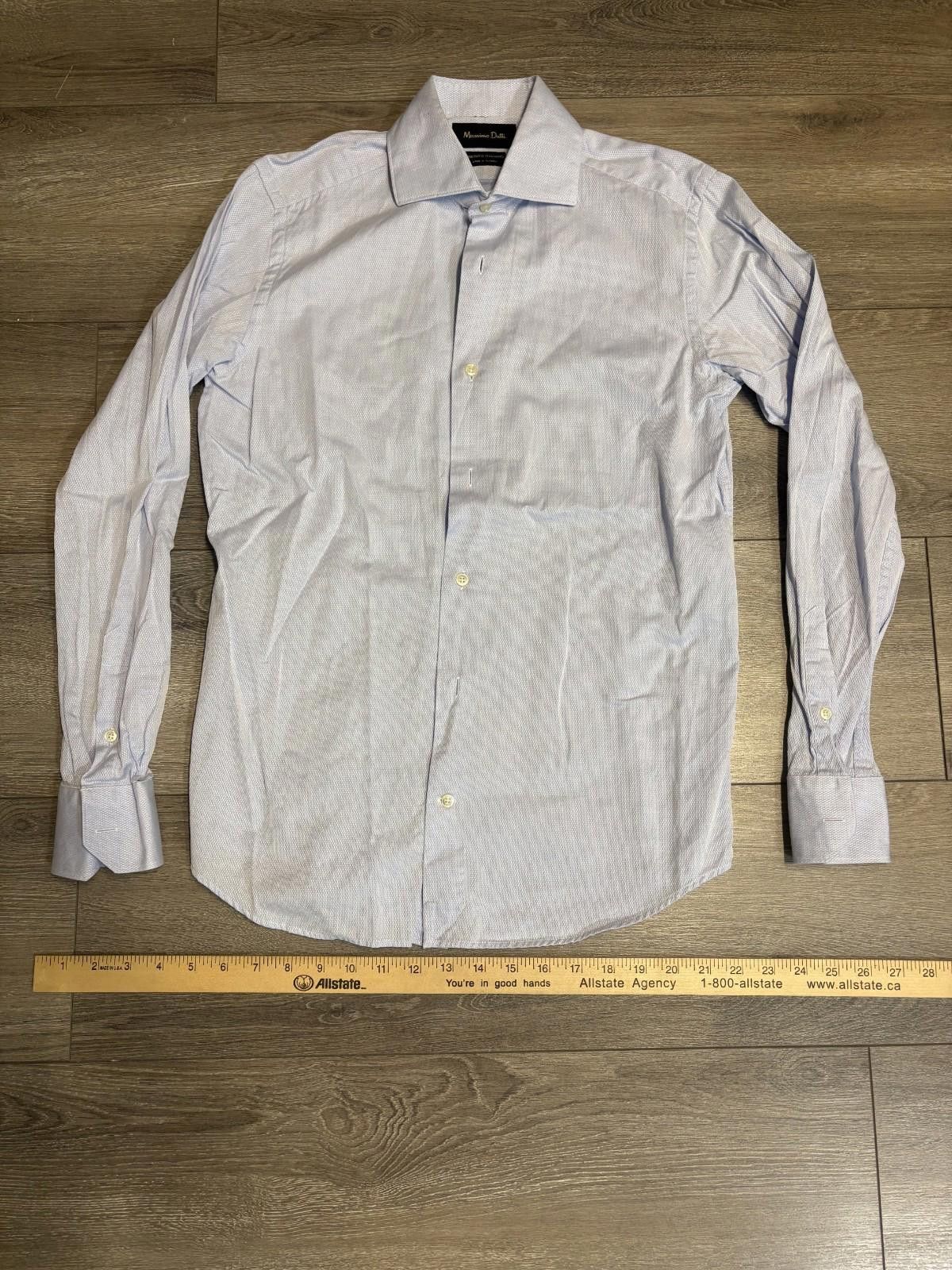 Massimo Dutti Massimo Dutti Button Up Long Sleeve Blue Diamond Size 38/S Size US S / EU 44-46 / 1 - 1 Thumbnail
