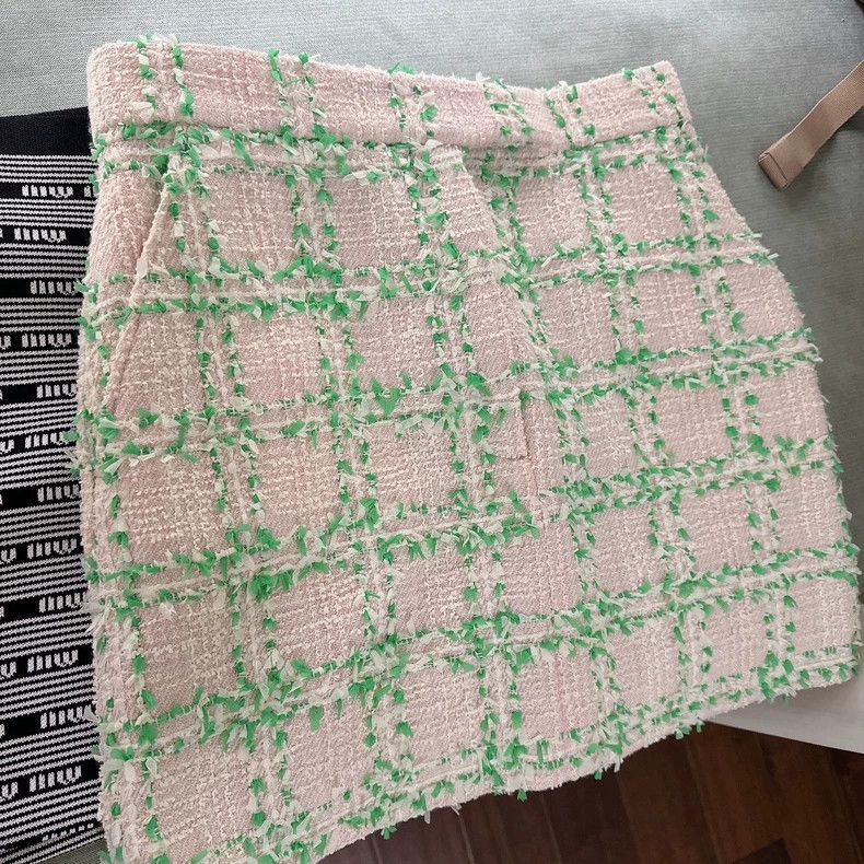 Thom Browne Thom Browne Soft pink Teddy style tweed skirt Size 24" / US 00 / IT 34 - 5 Thumbnail