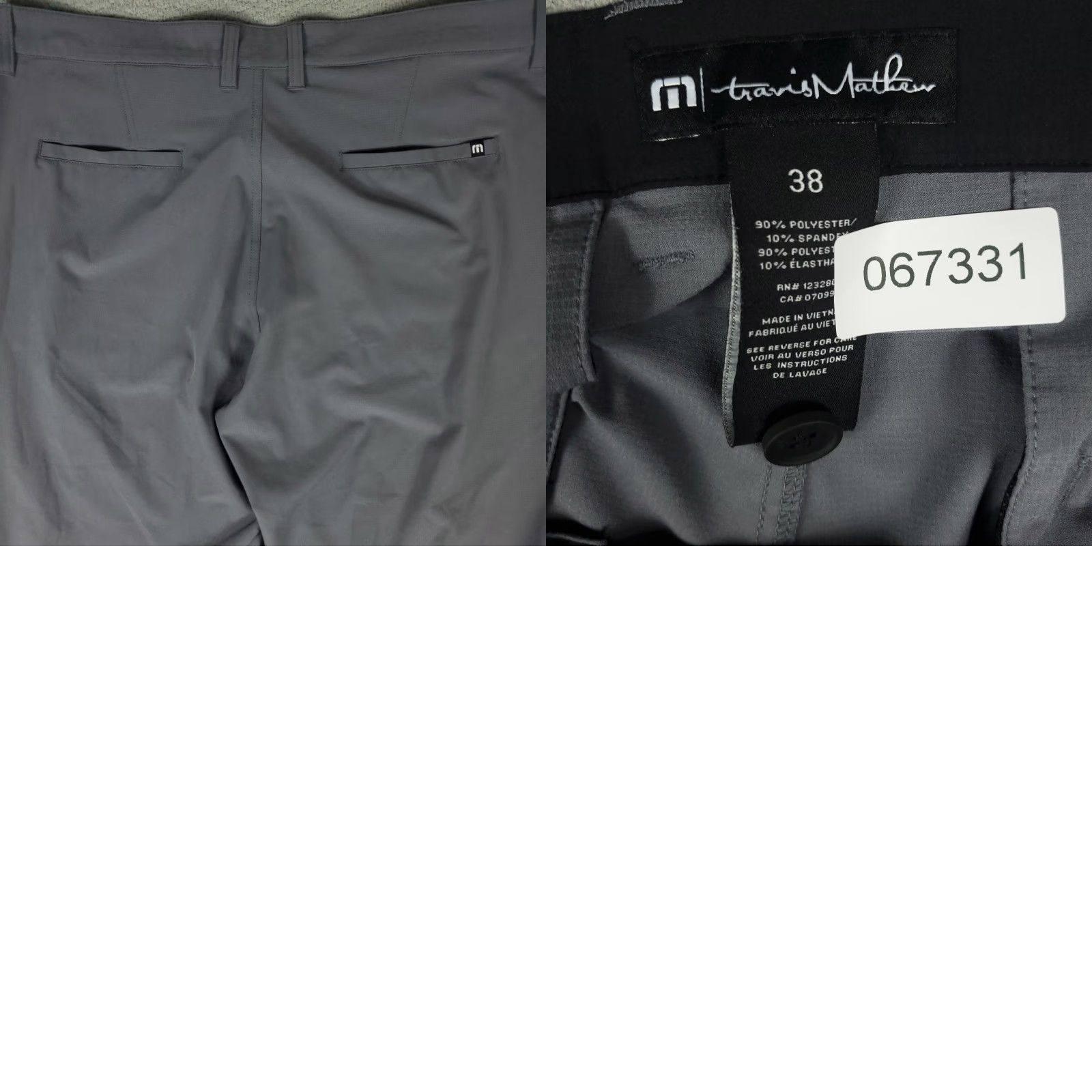 TravisMathew Travis Mathew Pants Mens 38x32 Gray Flat Front Chino Trousers Straight Fit Regular Size 38 Gray Men Pants Size US 38 / EU 54 - 8 Thumbnail
